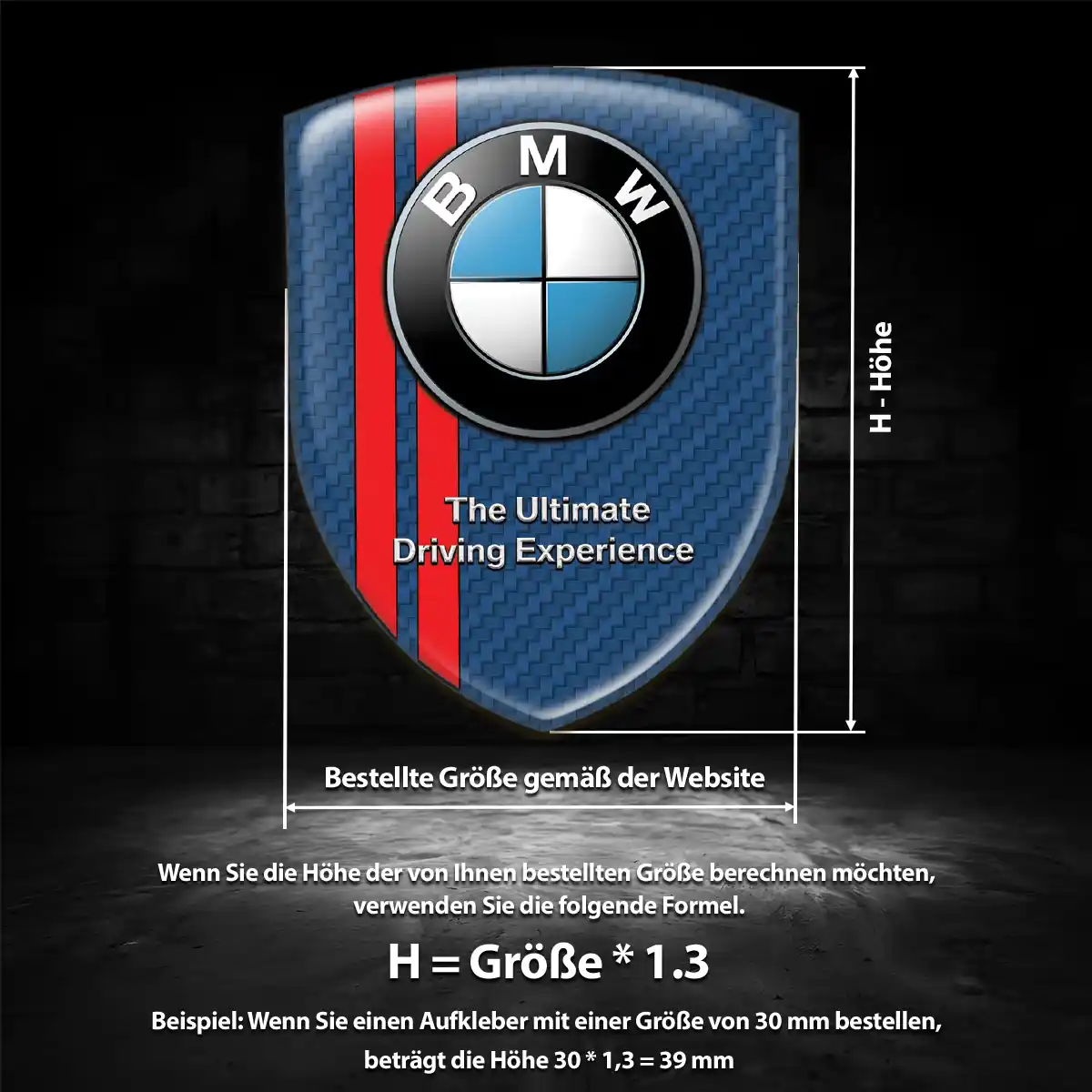 BMW Aufkleber Auto Luxus-Edition