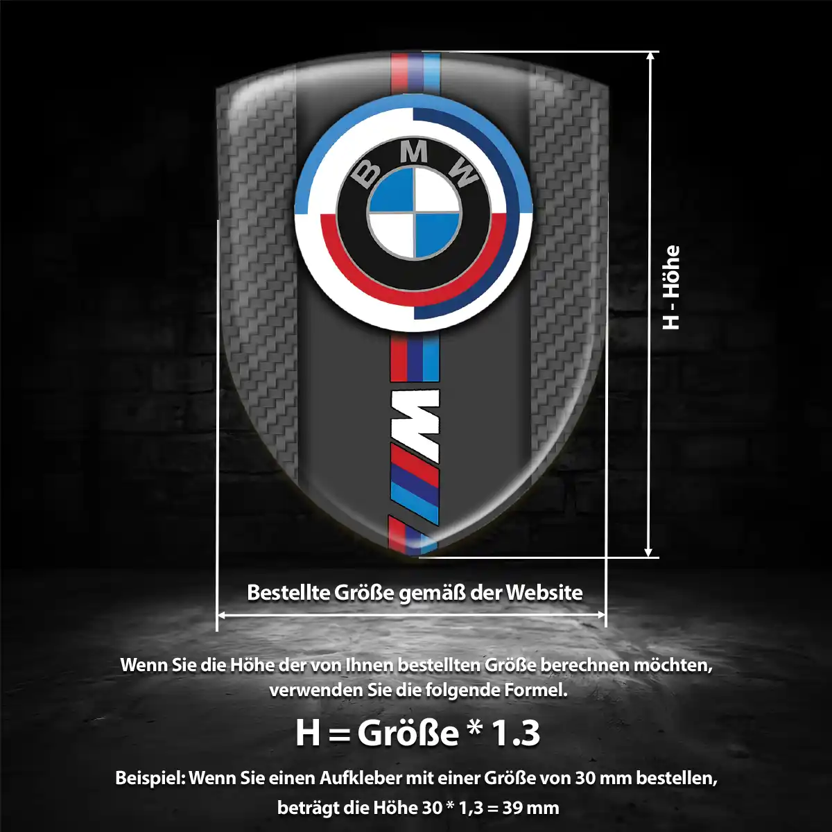 BMW Aufkleber Auto Premiumqualität