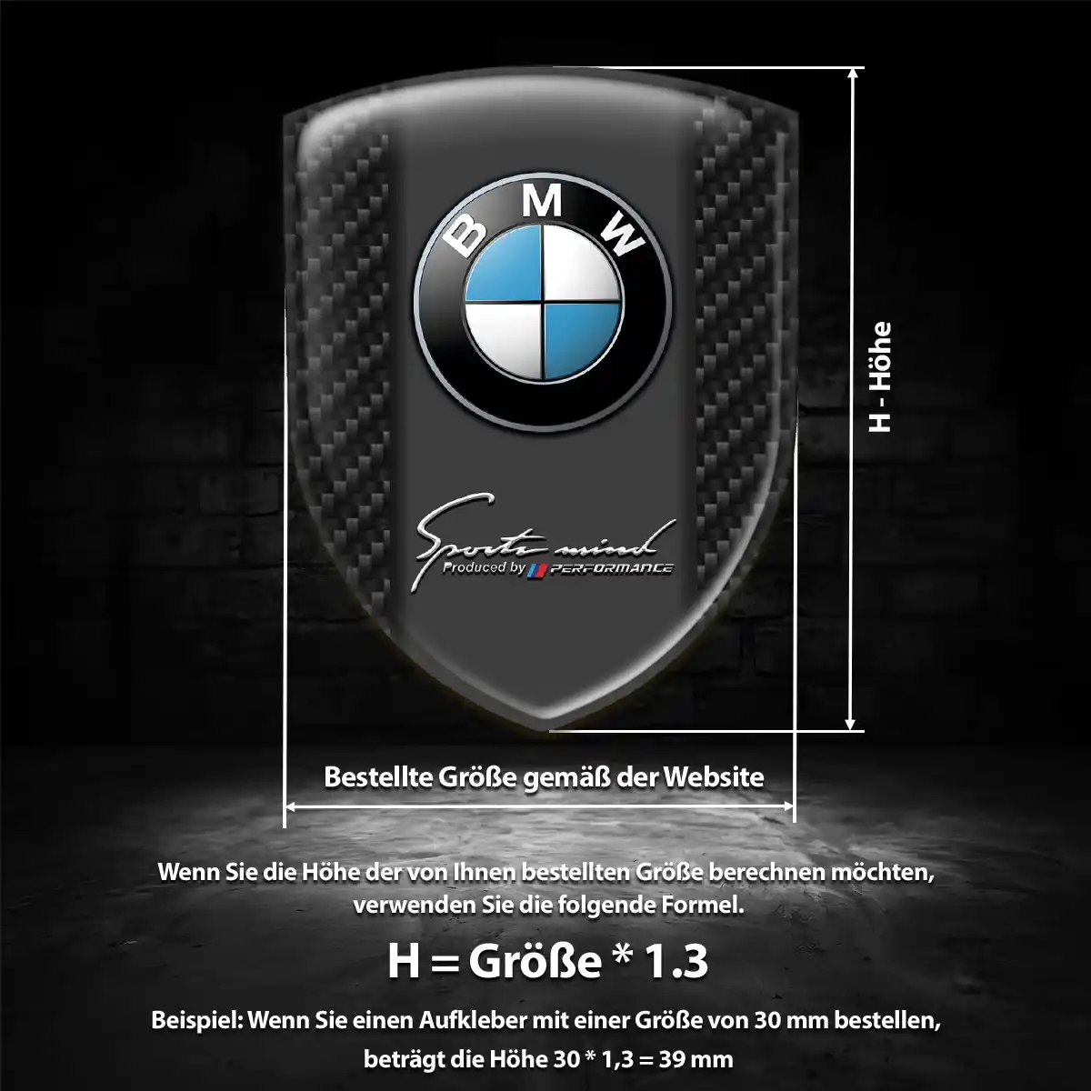 BMW Aufkleber Auto Stilvolles Design