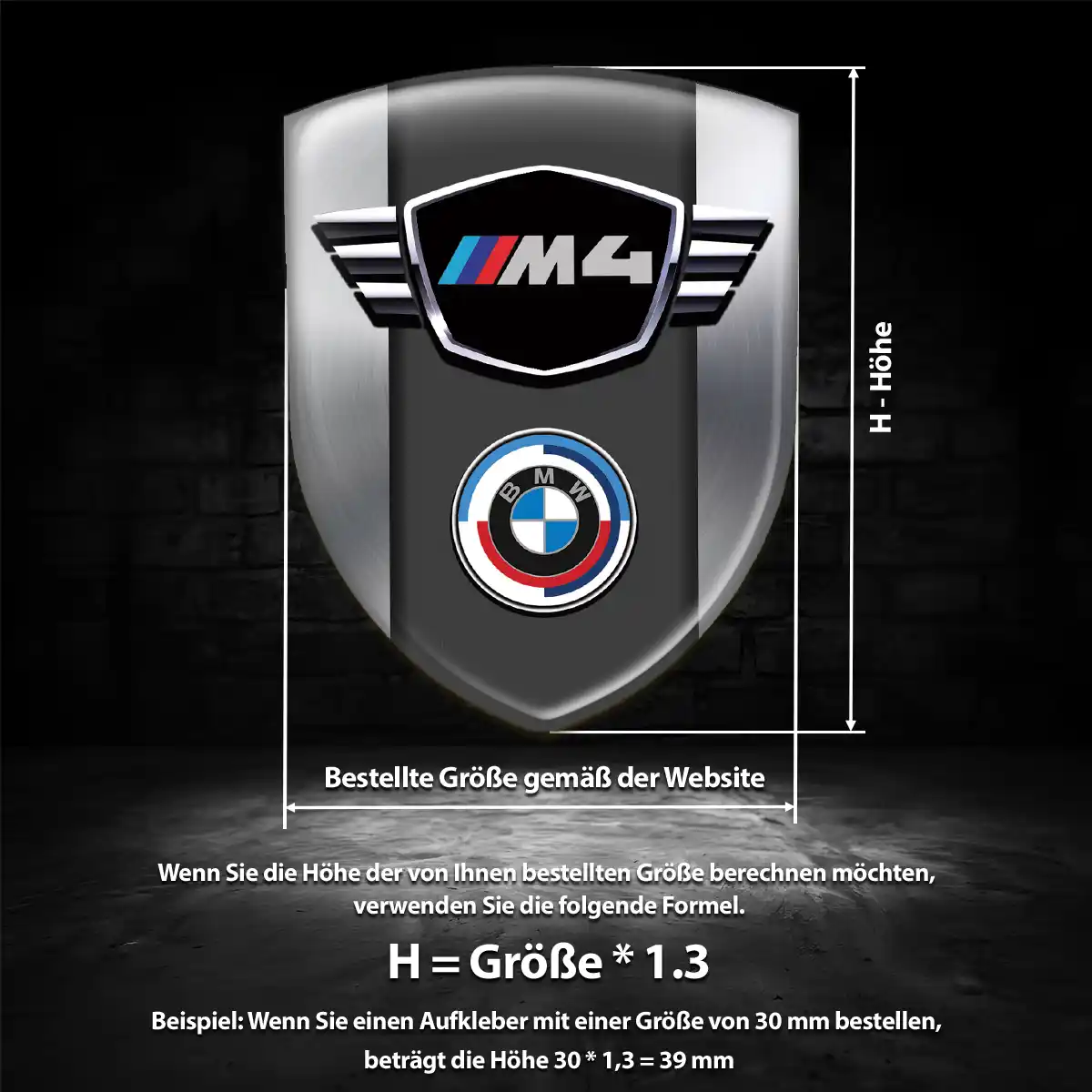 BMW Aufkleber Emblem Auto Hohe Qualität