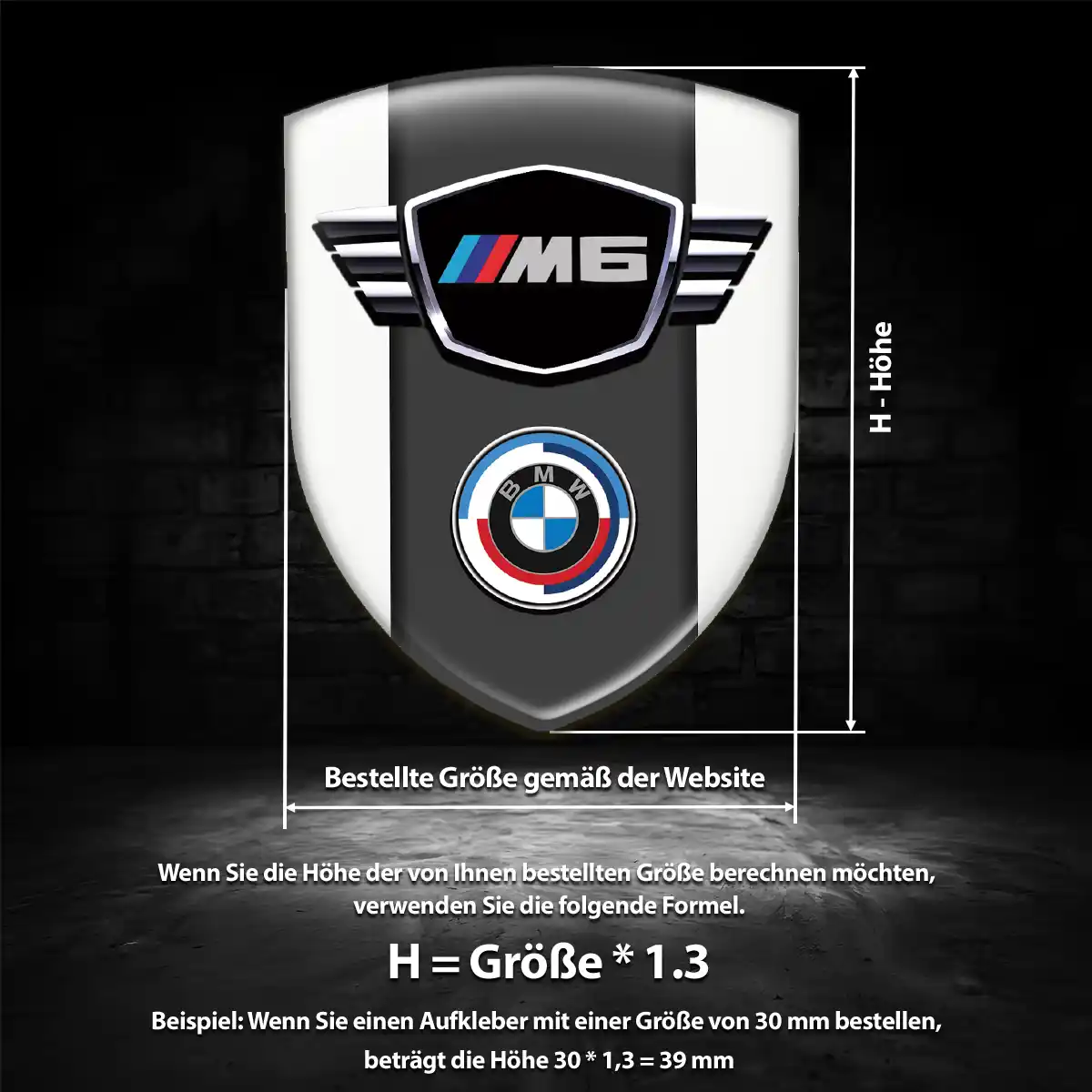 BMW Aufkleber Emblem Auto Luxus-Edition