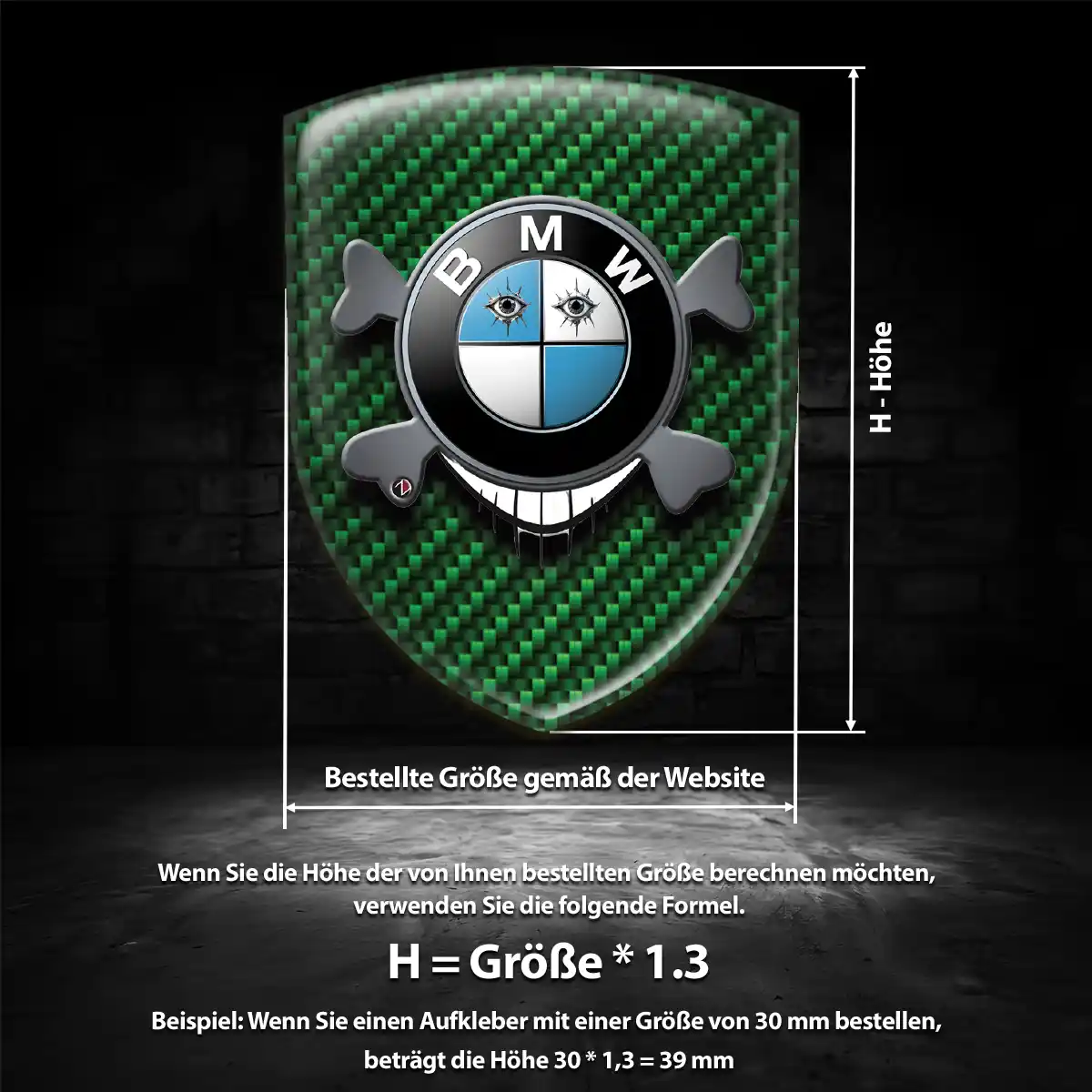 BMW Aufkleber Emblem Auto Stilvolles Design