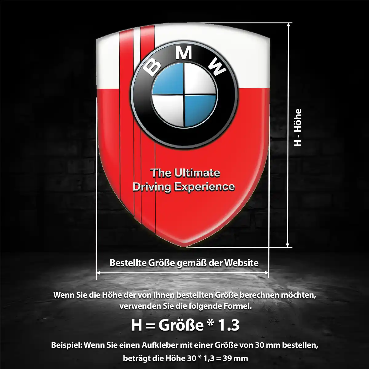 BMW Aufkleber Emblem Limitierte Auflage