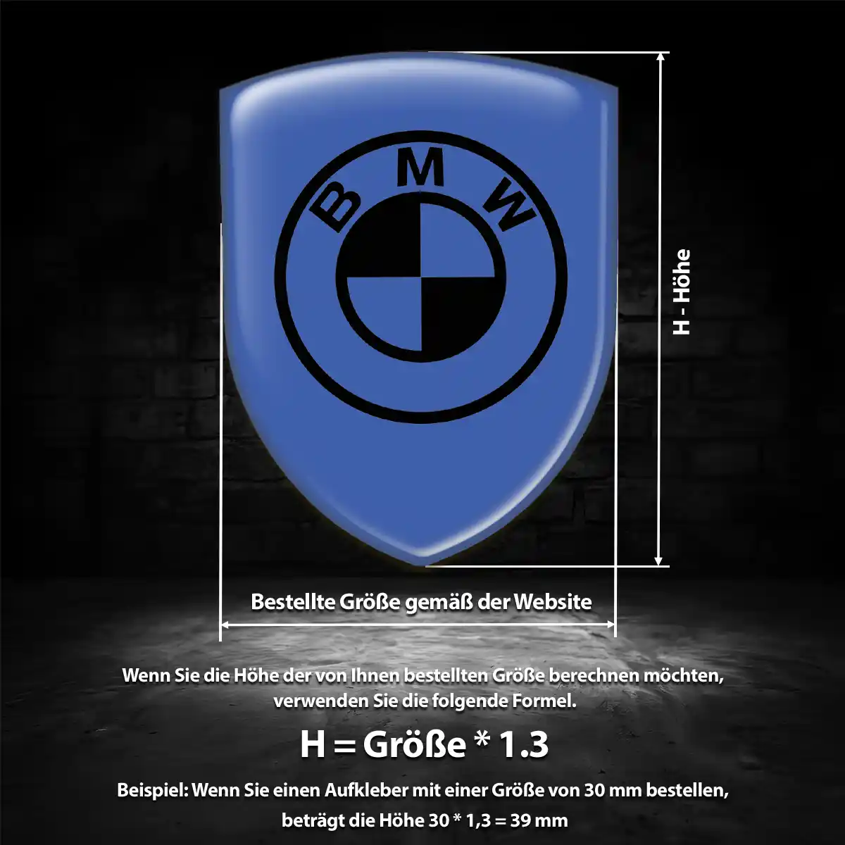BMW Aufkleber Emblem Luxus-Edition