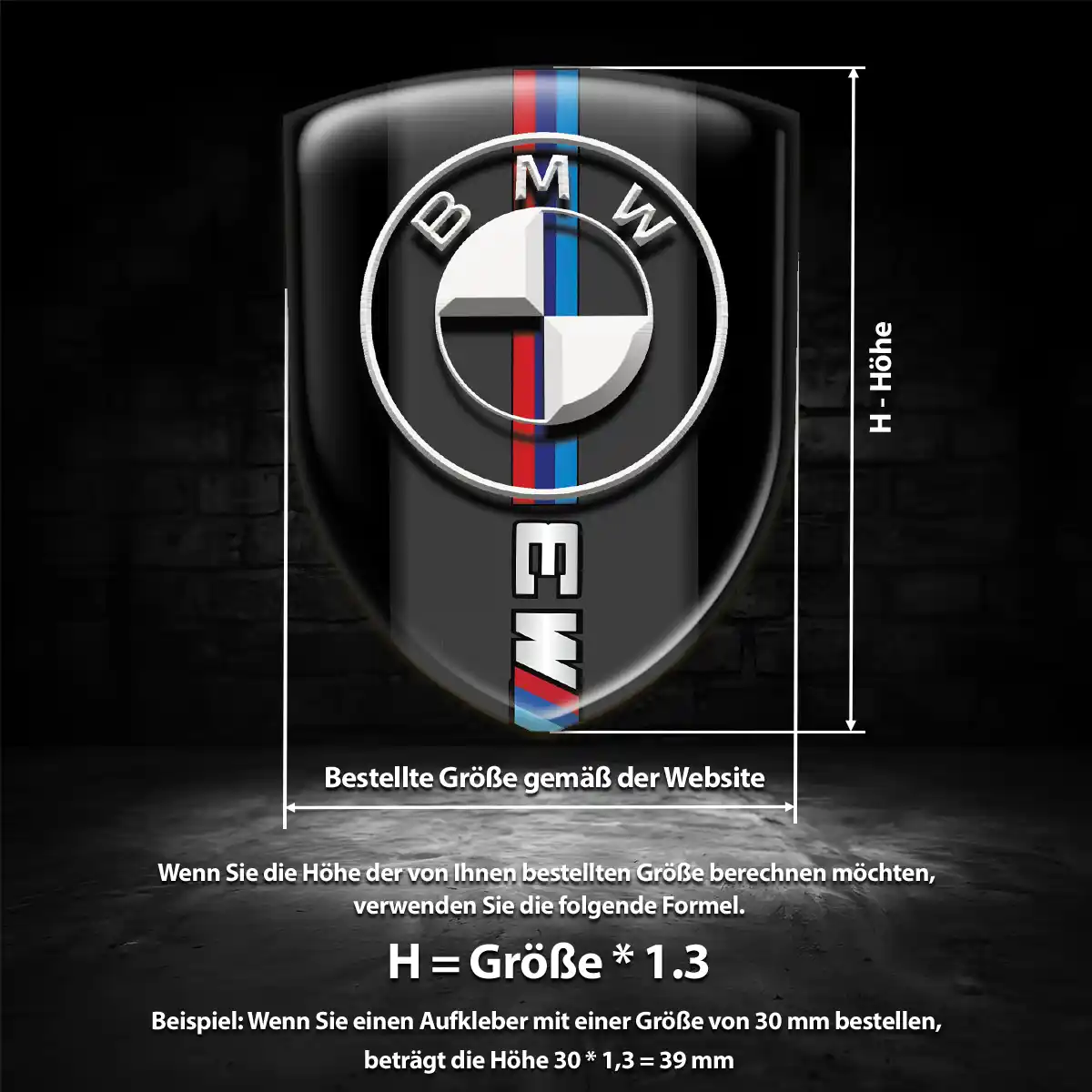 BMW Aufkleber Emblem Premium-Edition