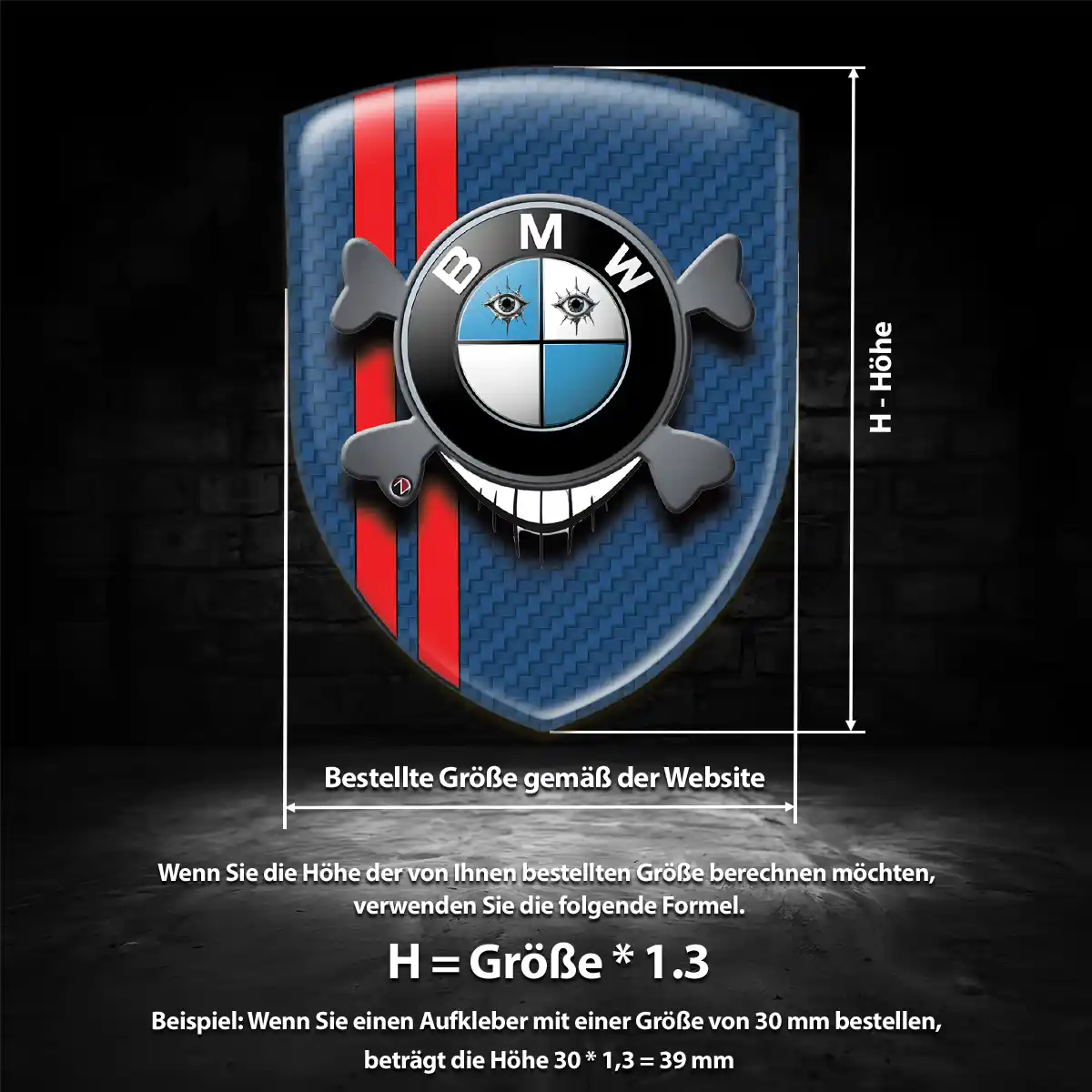 BMW Aufkleber Emblem Stilvolles Design