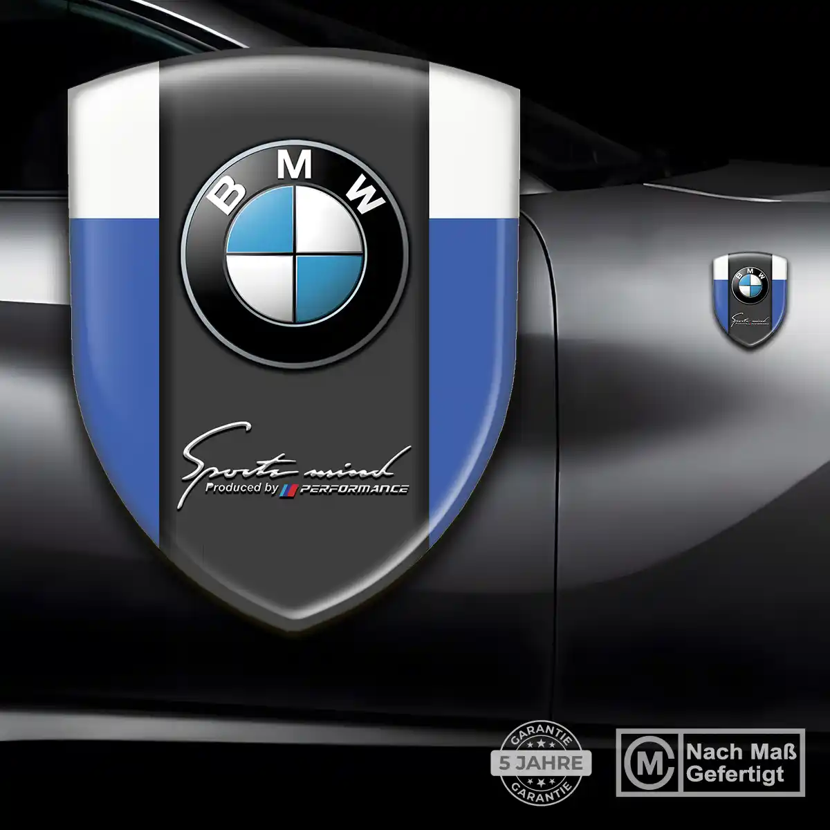 BMW Aufkleber Emblem Wappen Auto Hochwertiges Harz