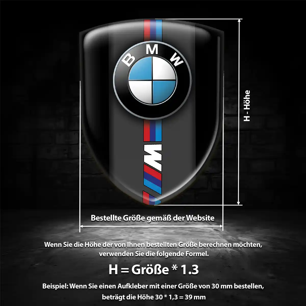 BMW Aufkleber Emblem Wappen Auto Hohe Qualität