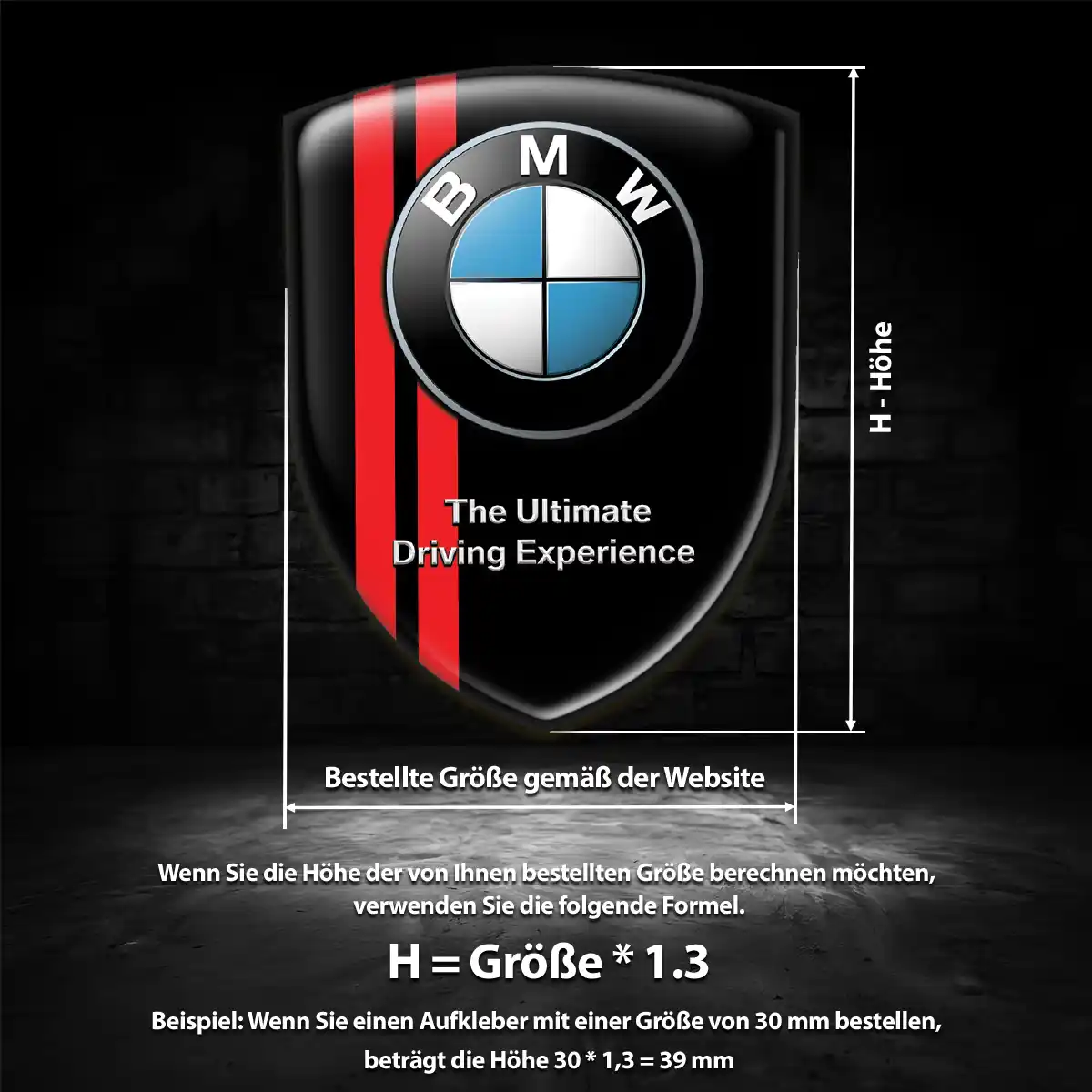 BMW Aufkleber Emblem Wappen Auto Limitierte Auflage