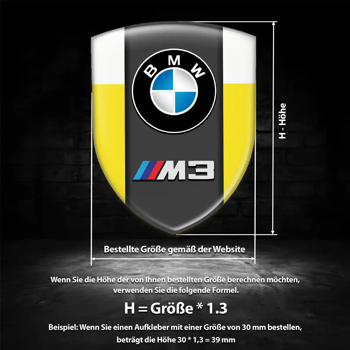 BMW Aufkleber Emblem Wappen Auto Luxus-Edition