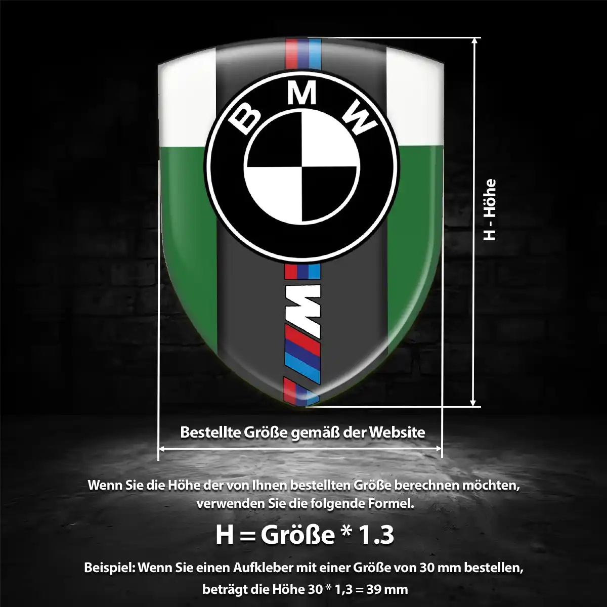 BMW Aufkleber Emblem Wappen Auto Stilvolles Design