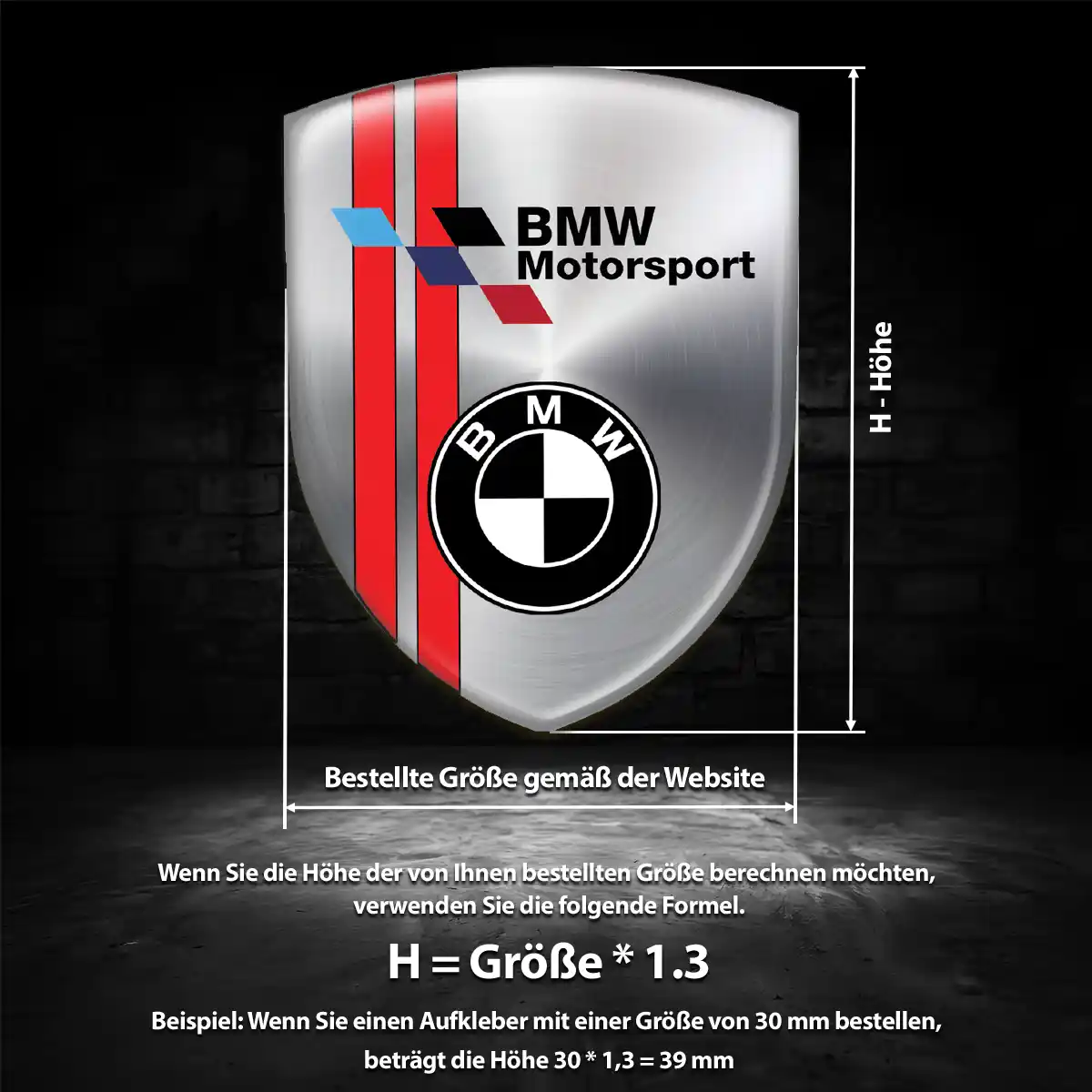 BMW Aufkleber Emblem Wappen Hohe Qualität