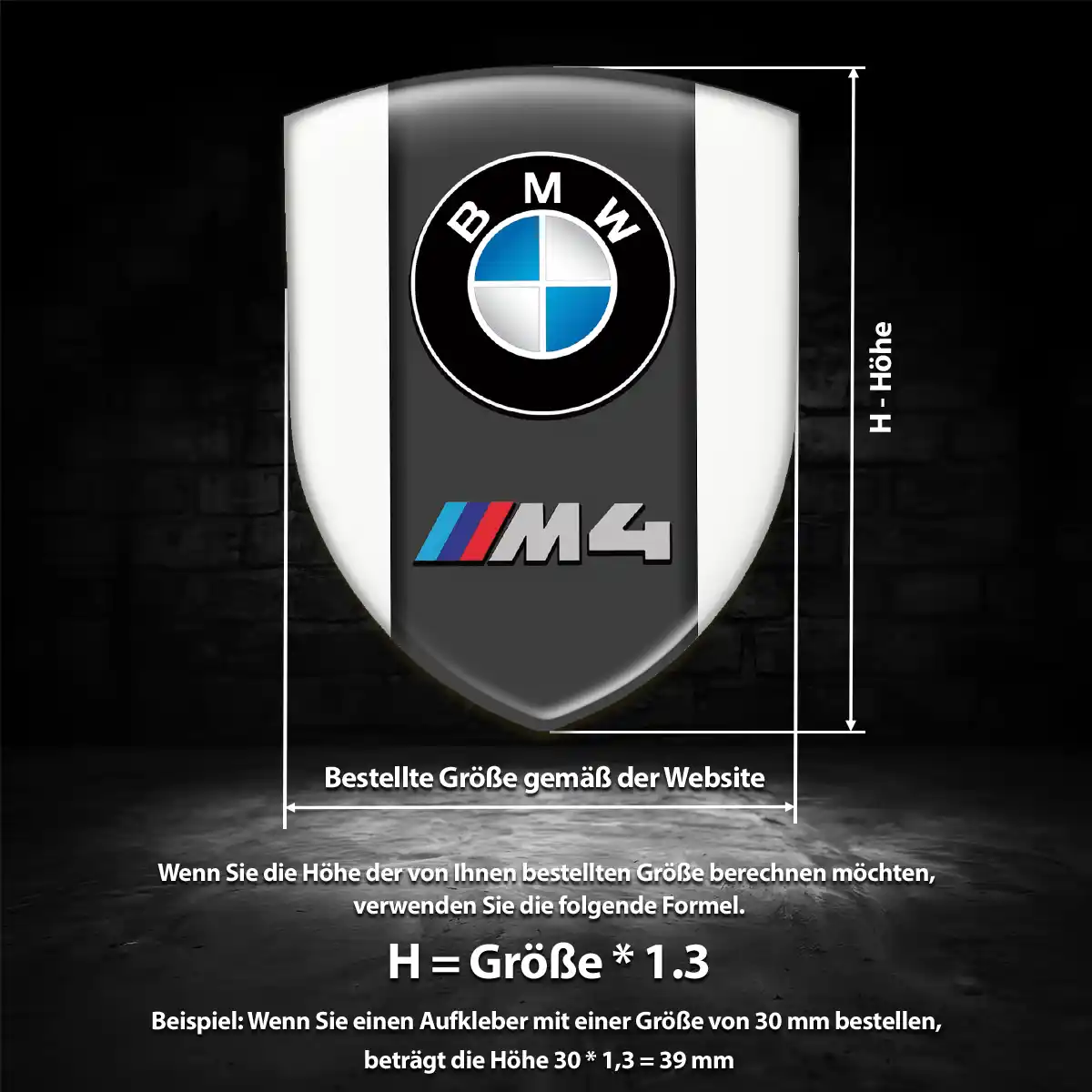 BMW Aufkleber Emblem Wappen Luxus-Edition