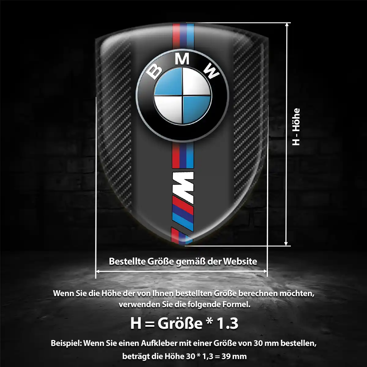 BMW Aufkleber Emblem Wappen Premium-Edition