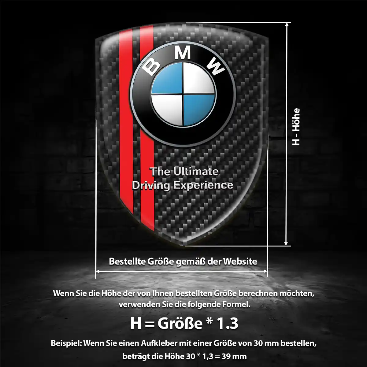 BMW Aufkleber Emblem Wappen Premiumqualität