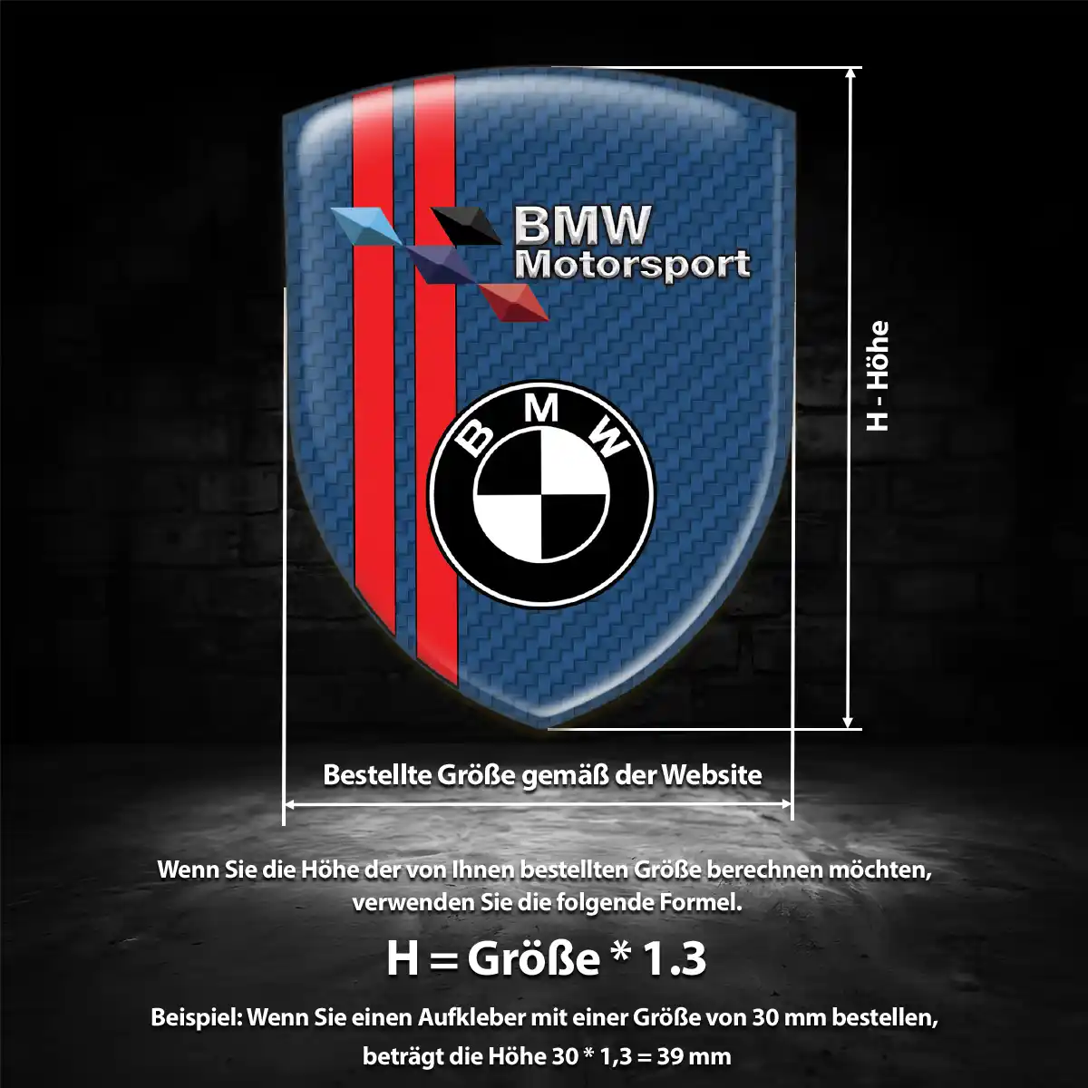 BMW Aufkleber Emblem Wappen Stilvolles Design