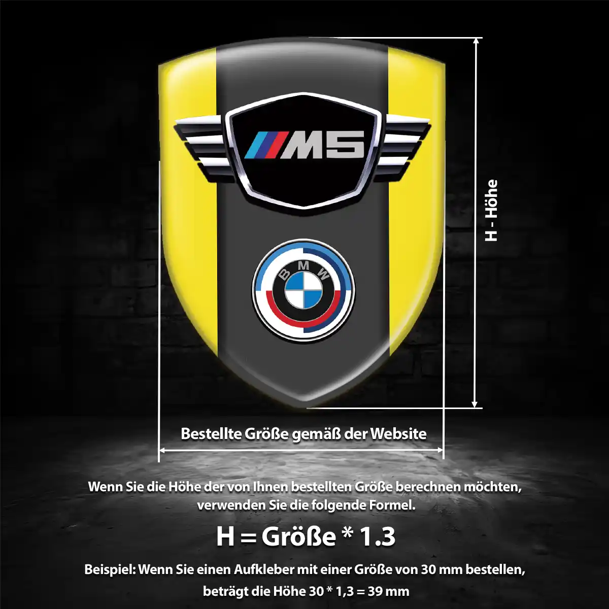 BMW Aufkleber Embleme Silikon Auto Limitierte Auflage