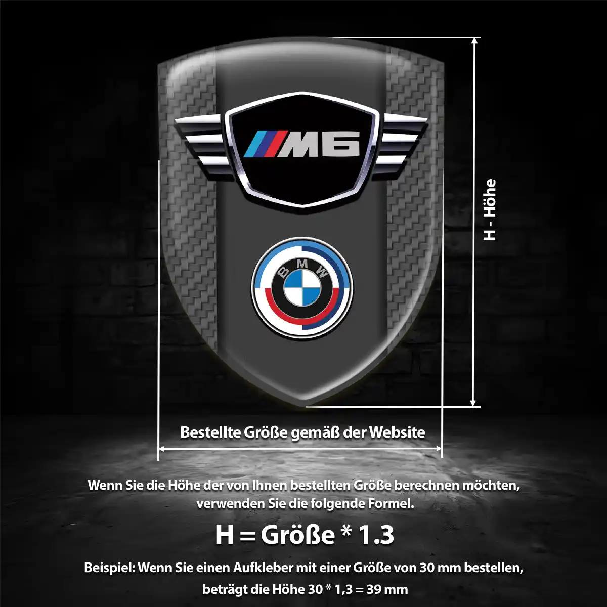 BMW Aufkleber Embleme Silikon Auto Stilvolles Design