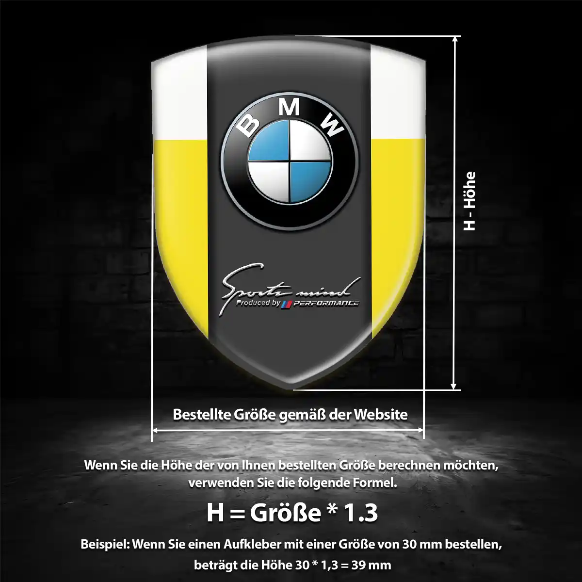 BMW Aufkleber Embleme Silikon Interieurdesign