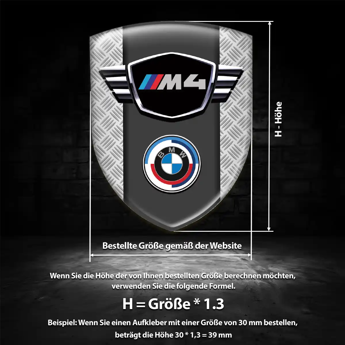 BMW Aufkleber Embleme Silikon Luxus-Edition