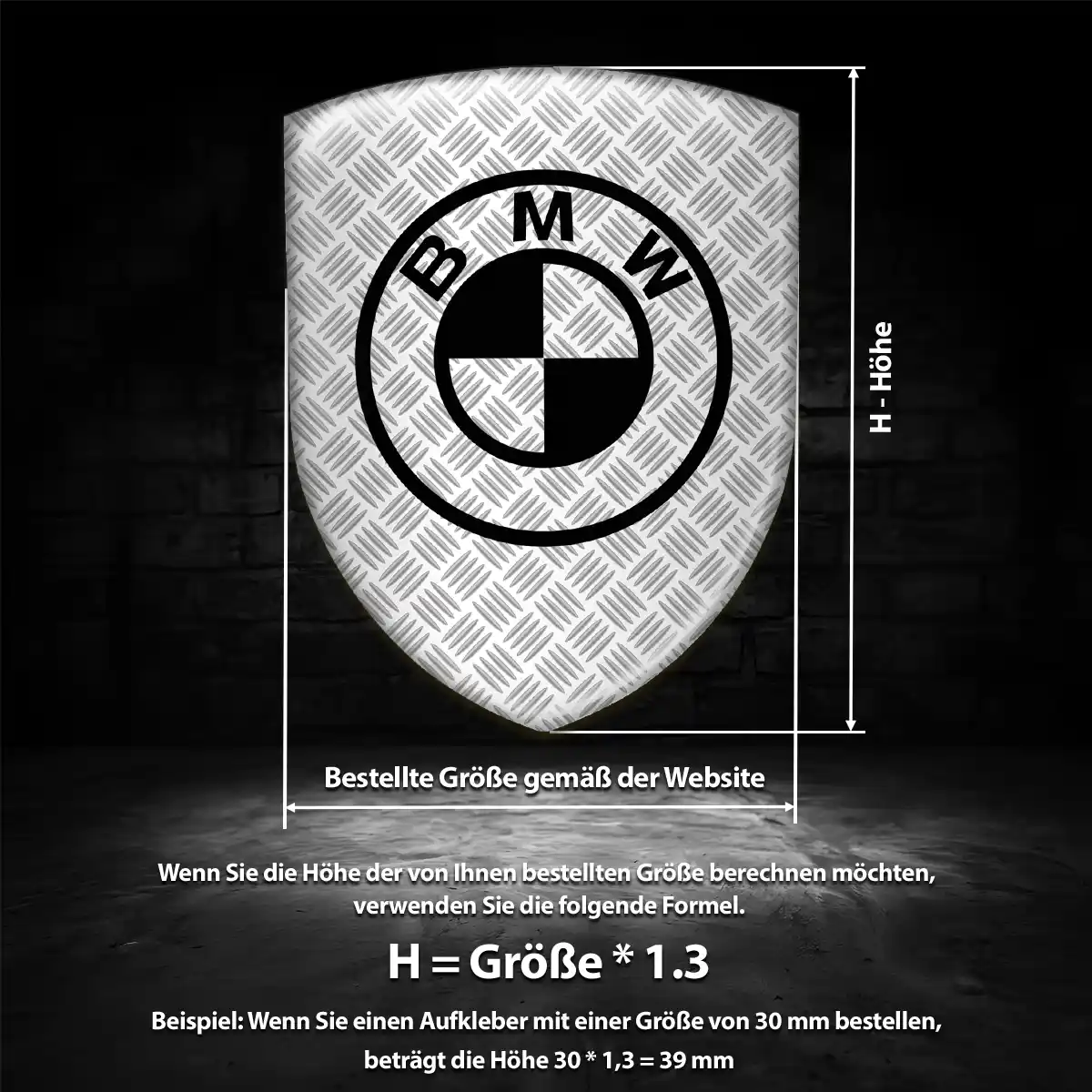 BMW Aufkleber Embleme Silikon Premium-Edition