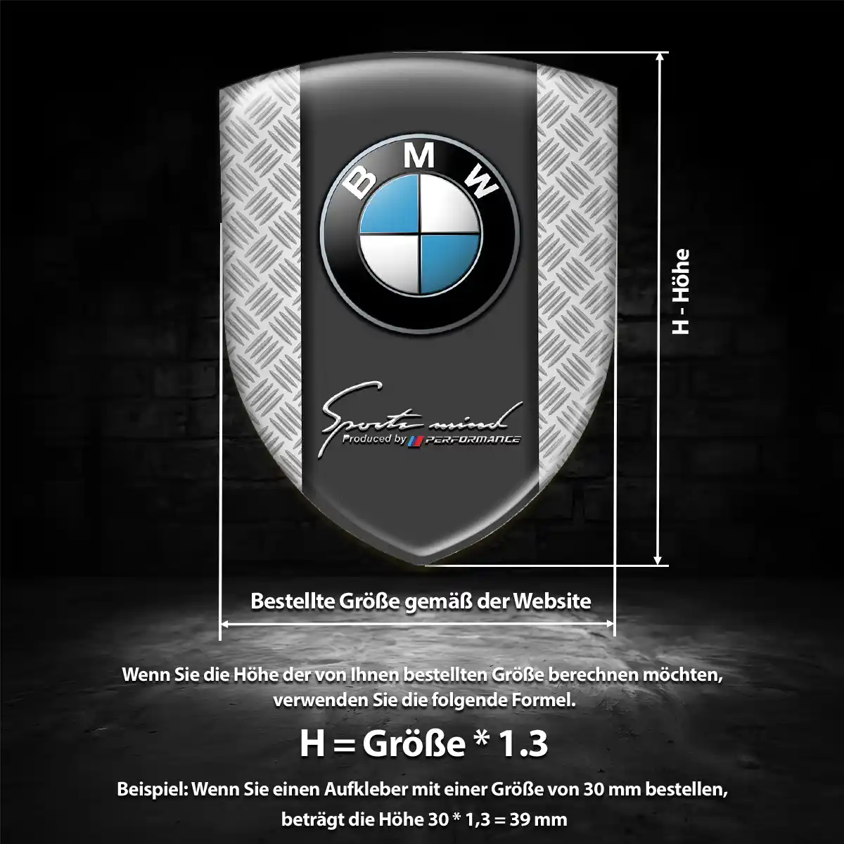 BMW Aufkleber Embleme Silikon Premiumqualität