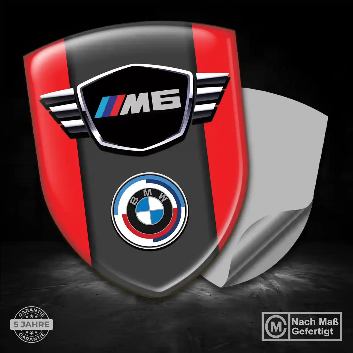 BMW Aufkleber Silikon Embleme Auto Hochwertiges Harz