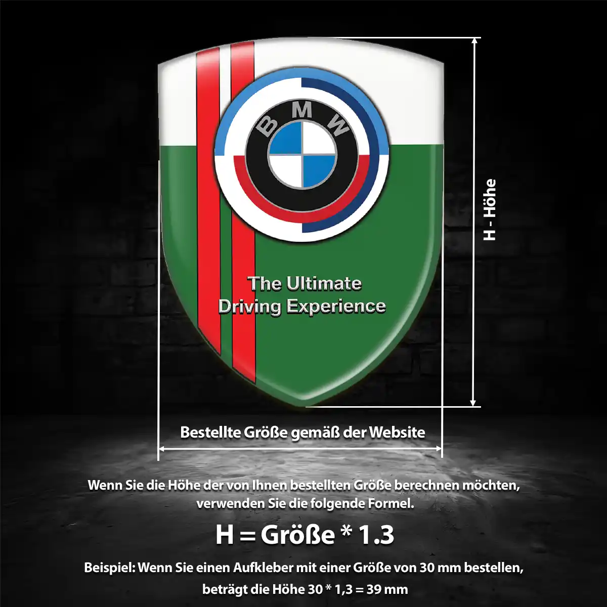 BMW Aufkleber Silikon Embleme Auto Luxus-Edition