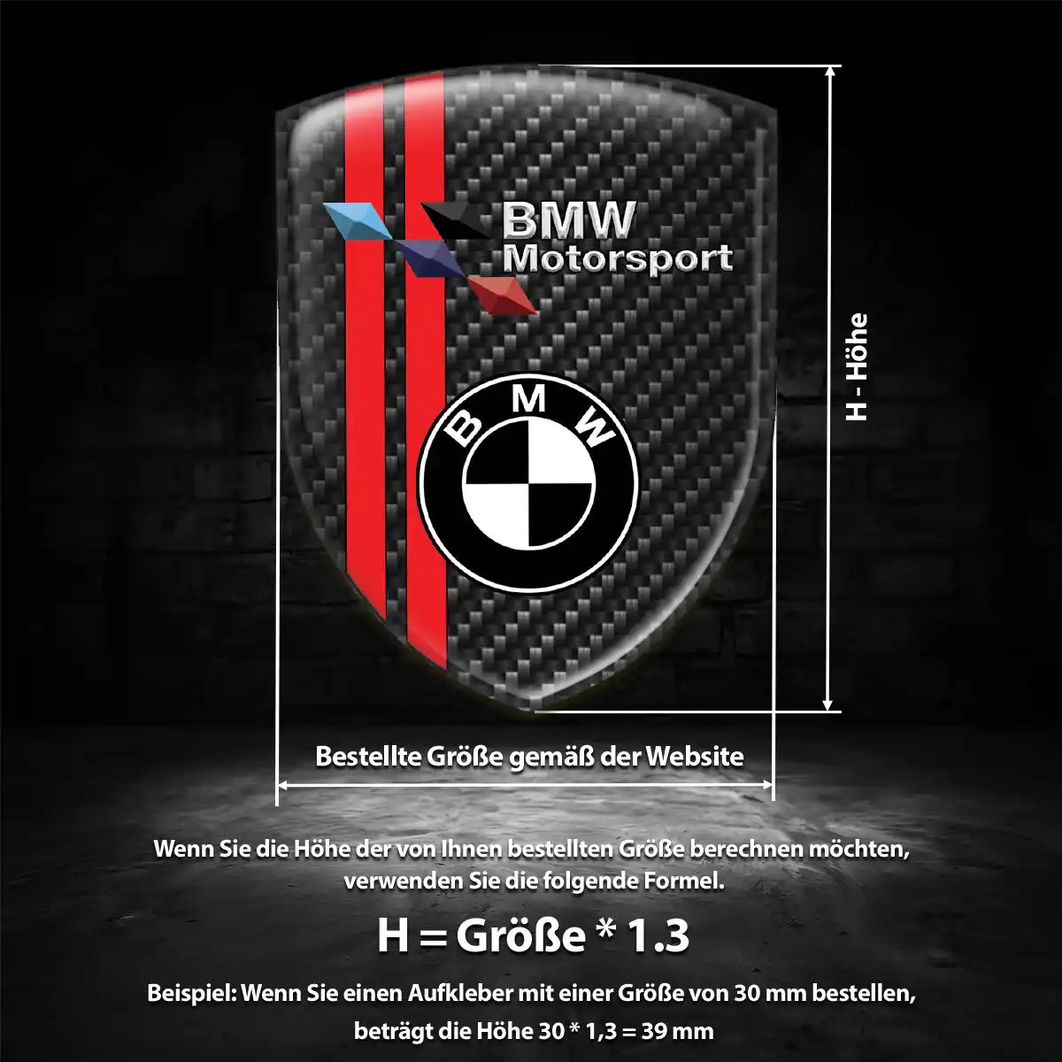 BMW Aufkleber Silikon Embleme Auto Stilvolles Design