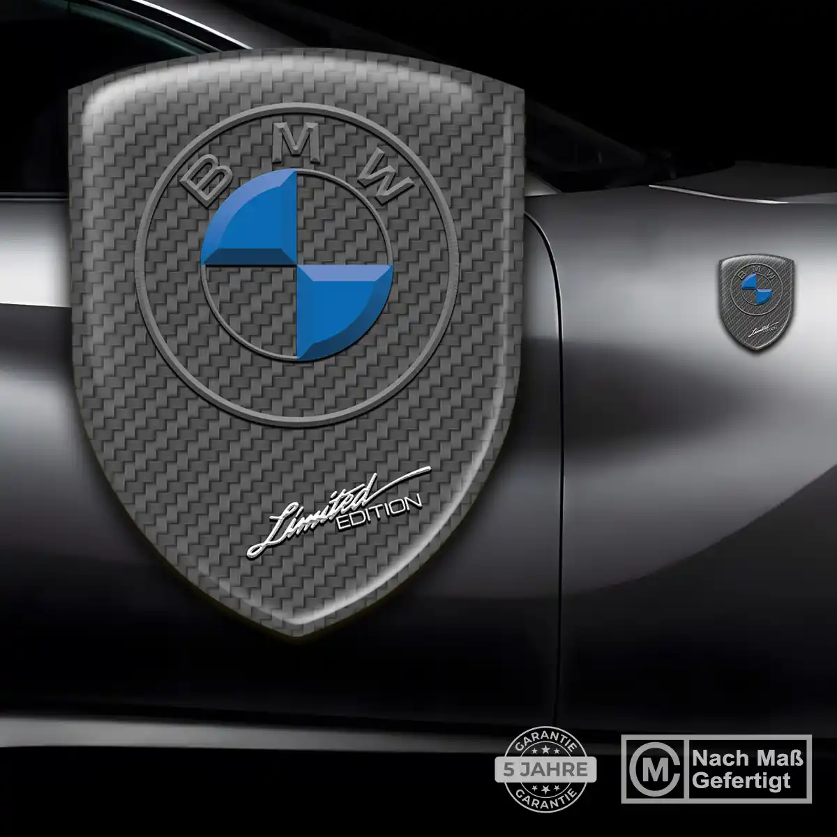 BMW Aufkleber Wappen Auto Hochwertiges Harz