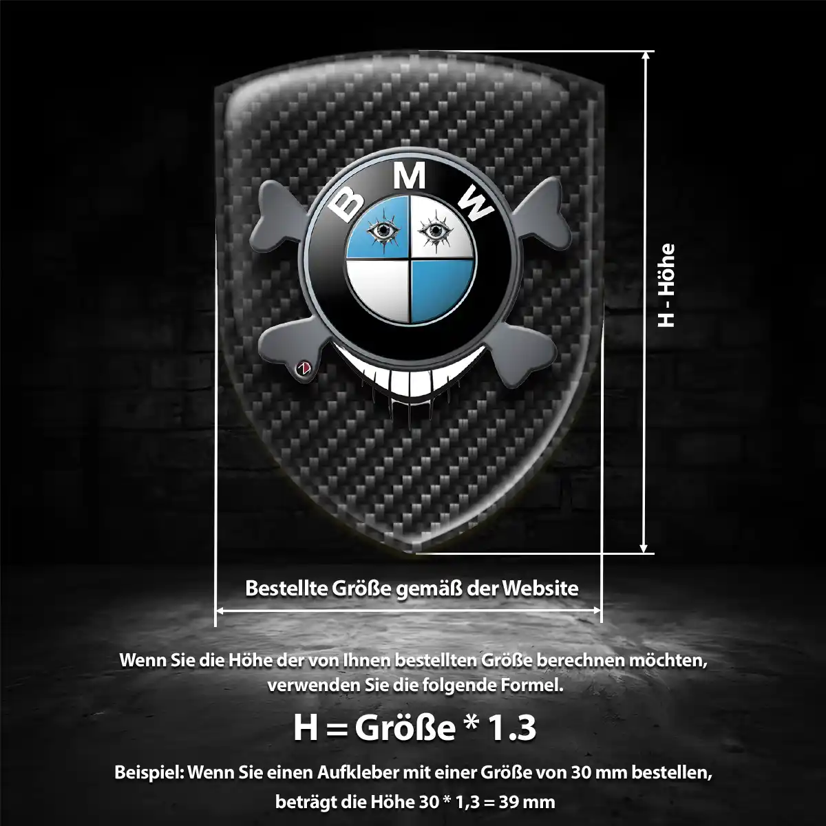 BMW Aufkleber Wappen Auto Hohe Qualität