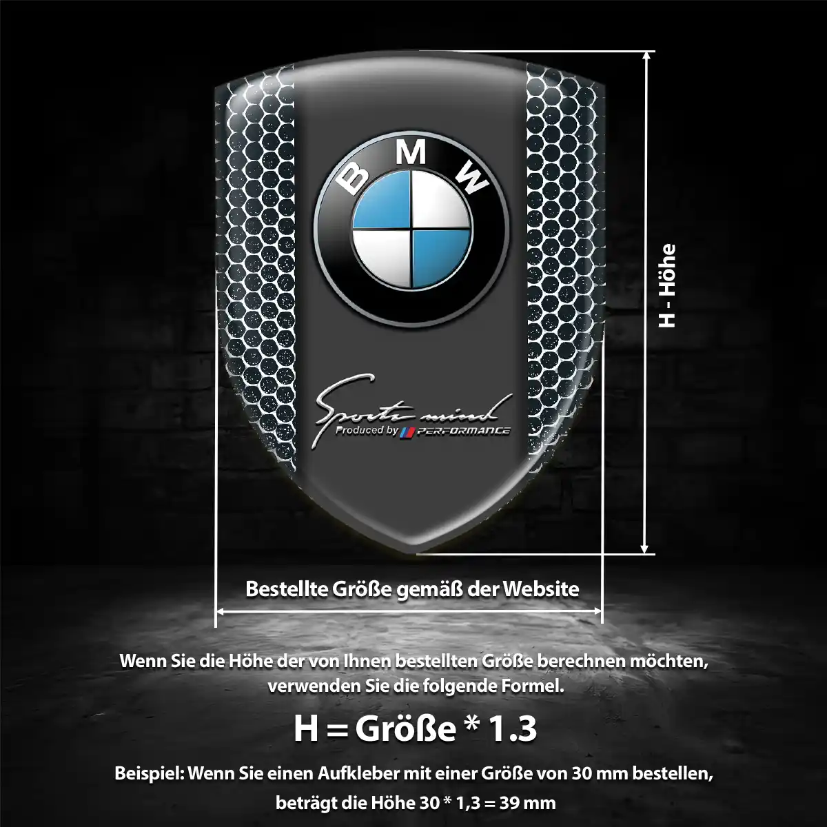 BMW Aufkleber Wappen Auto Limitierte Auflage