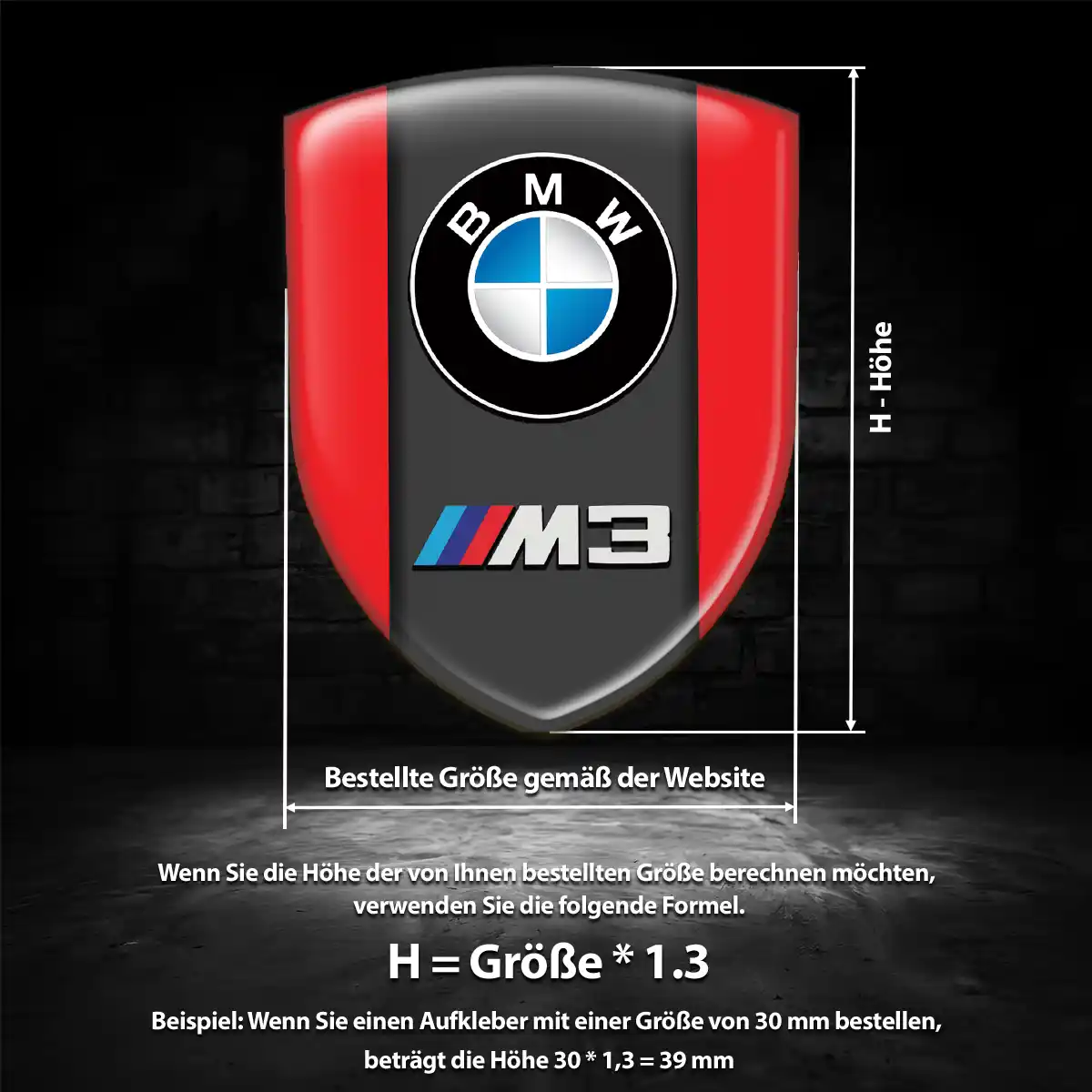 BMW Aufkleber Wappen Auto Stilvolles Design