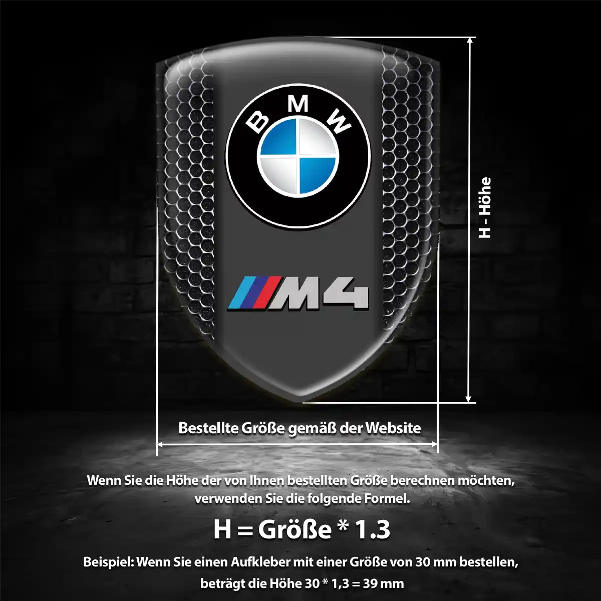 BMW Aufkleber Wappen Emblem Auto Hohe Qualität