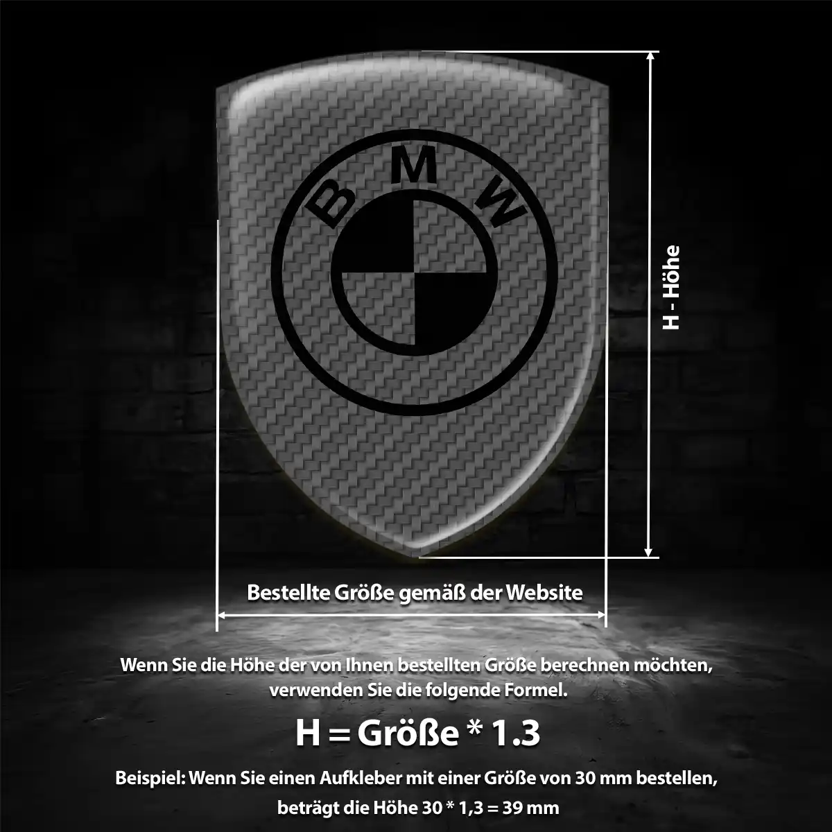 BMW Aufkleber Wappen Emblem Auto Stilvolles Design