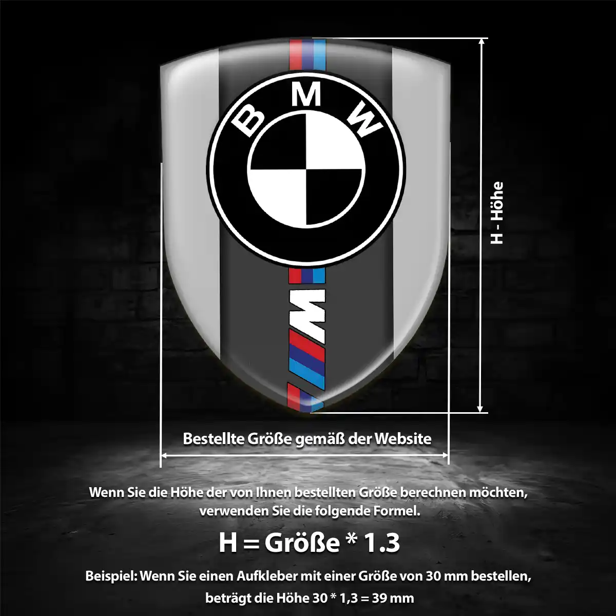 BMW Aufkleber Wappen Emblem Limitierte Auflage