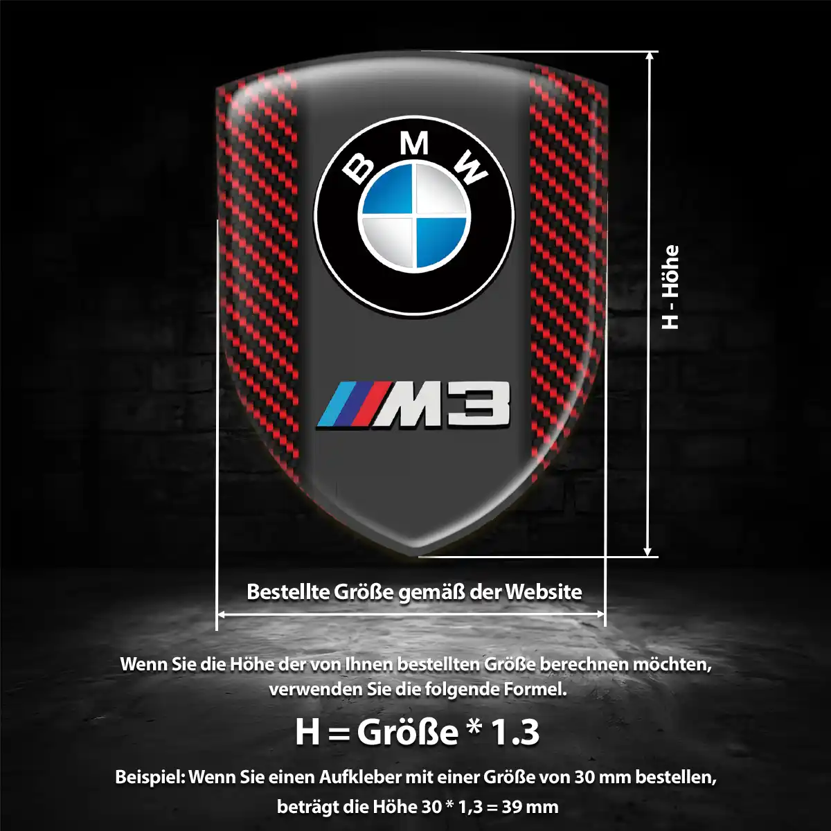 BMW Aufkleber Wappen Emblem Premiumqualität