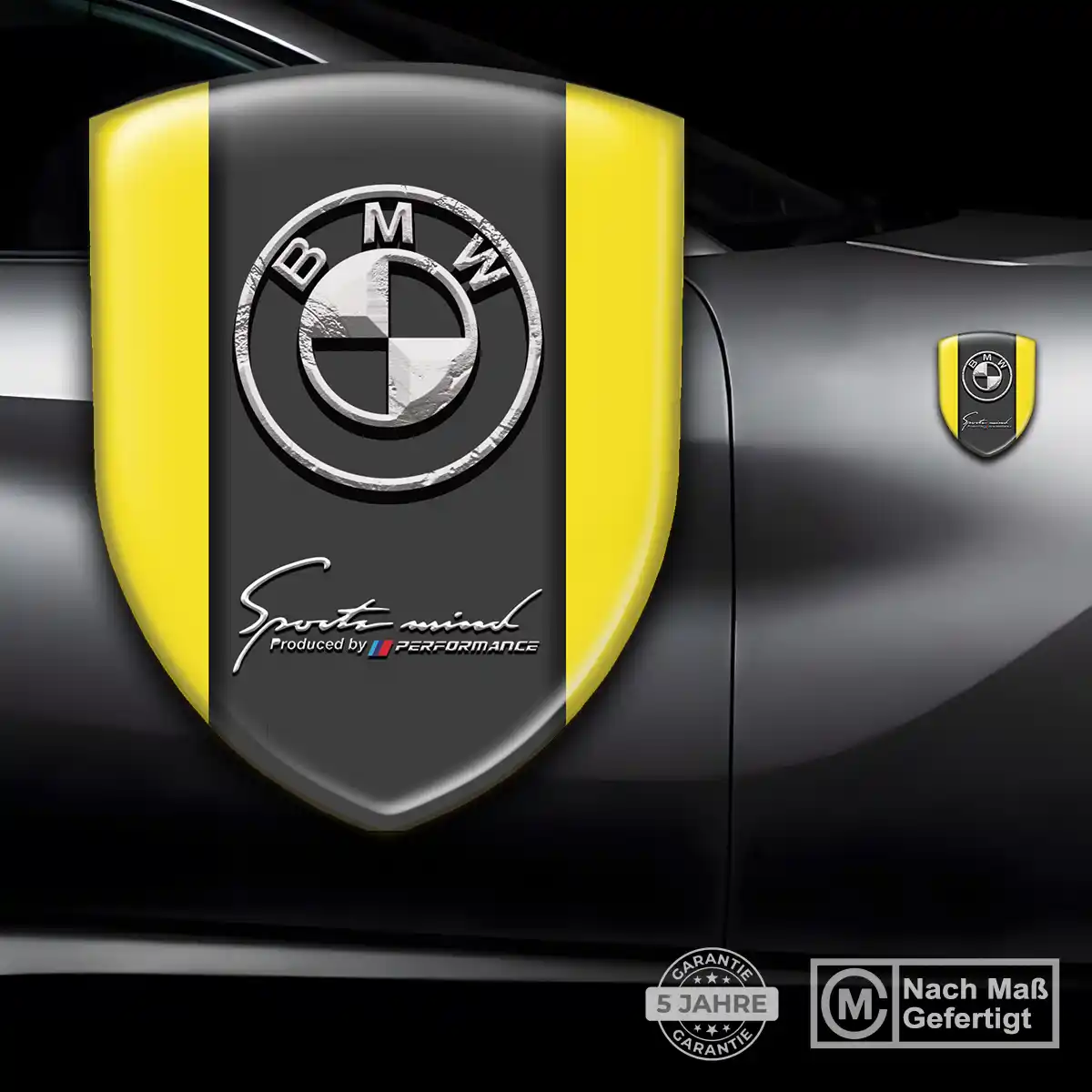 BMW Aufkleber Wappen Interieurdesign