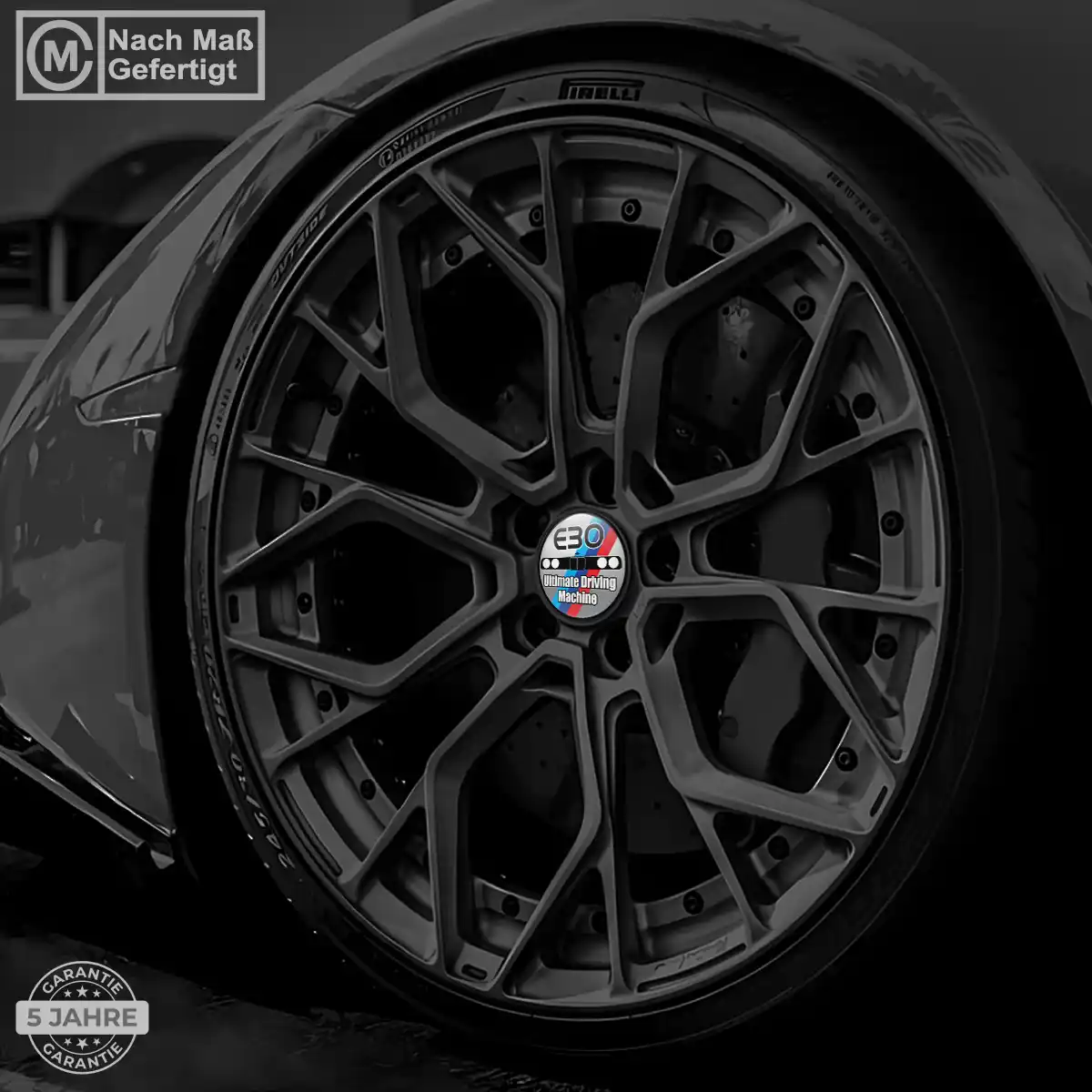 BMW E30 Nabendeckel Aufkleber Stilvolles Design