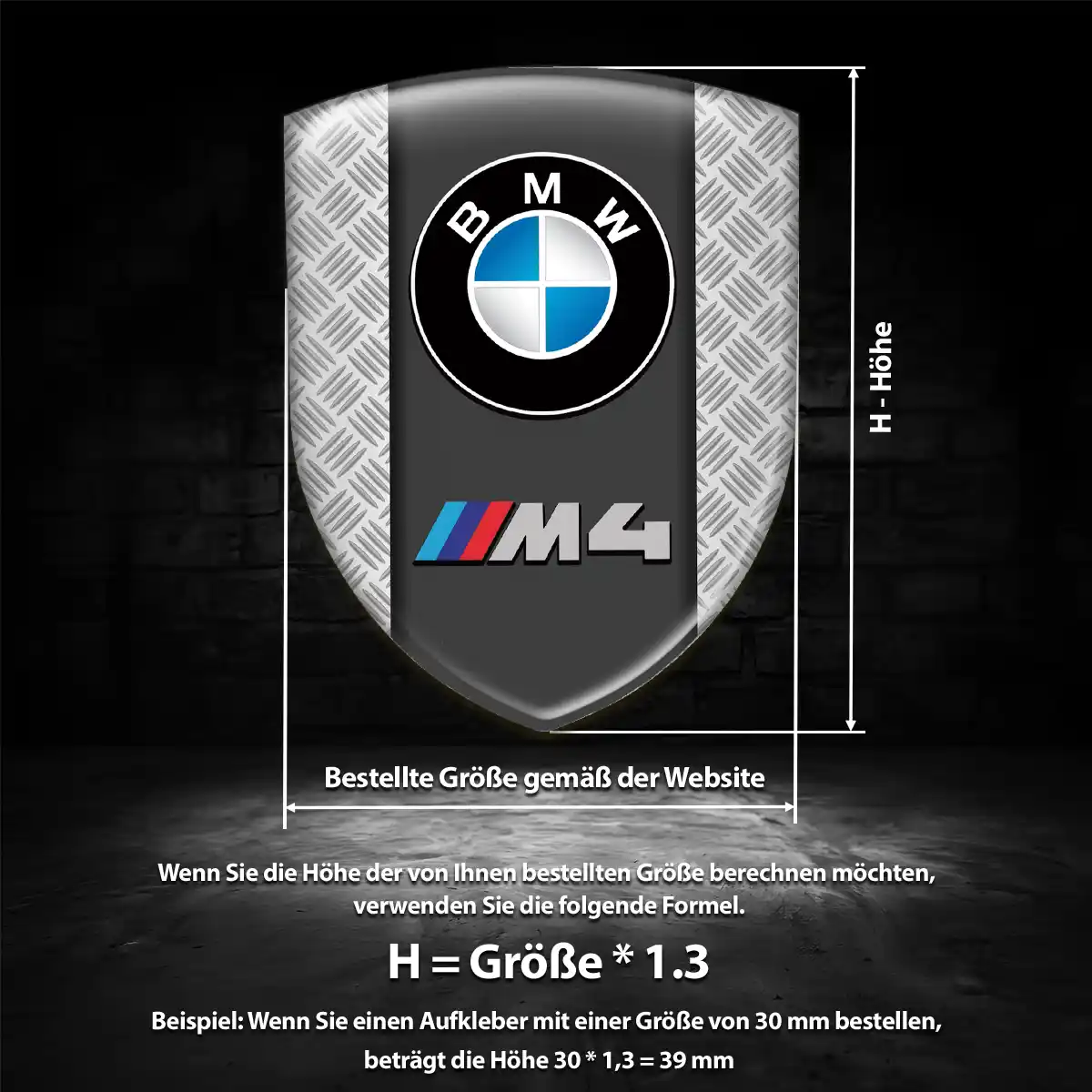 BMW Emblem Aufkleber Auto Hohe Qualität