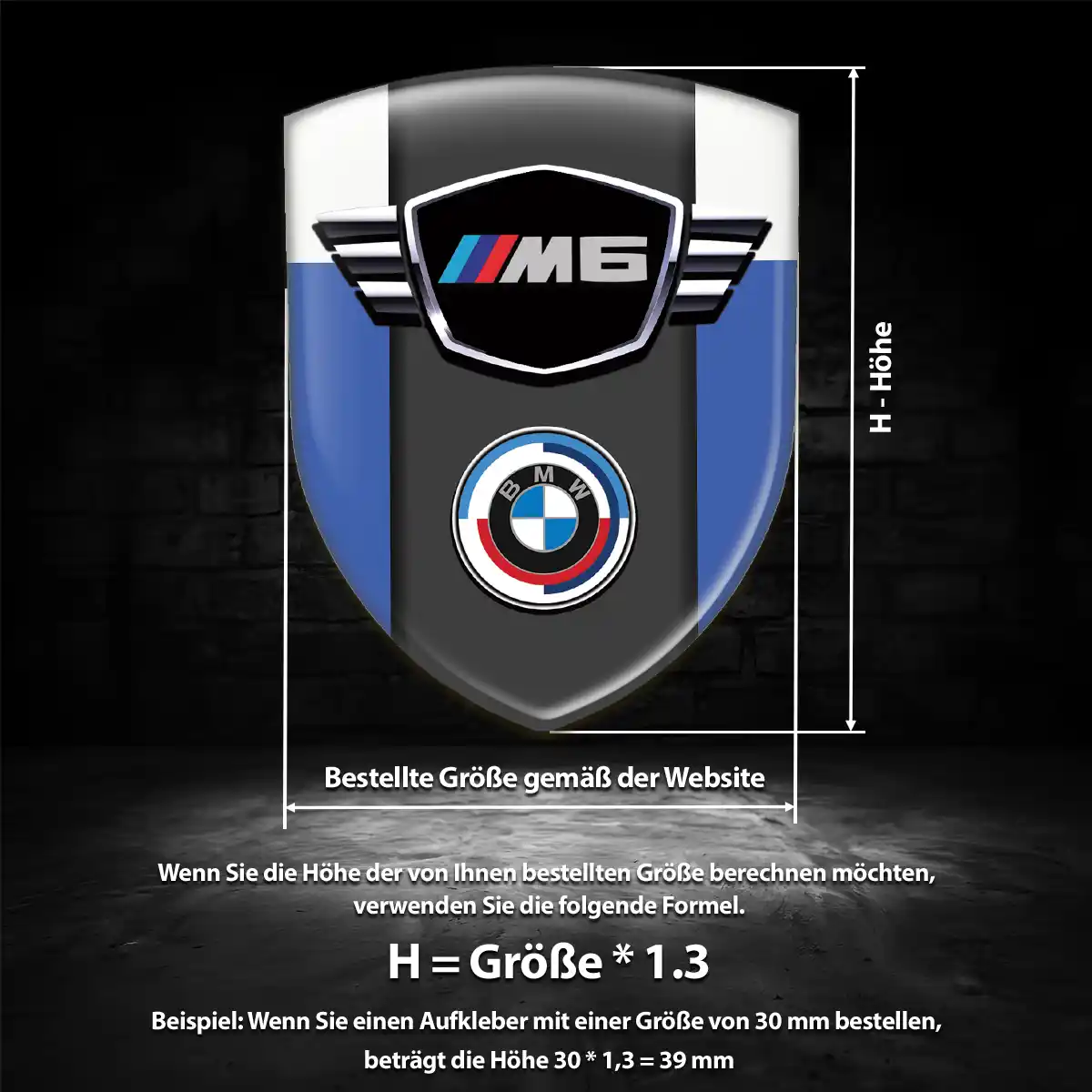 BMW Emblem Aufkleber Auto Limitierte Auflage
