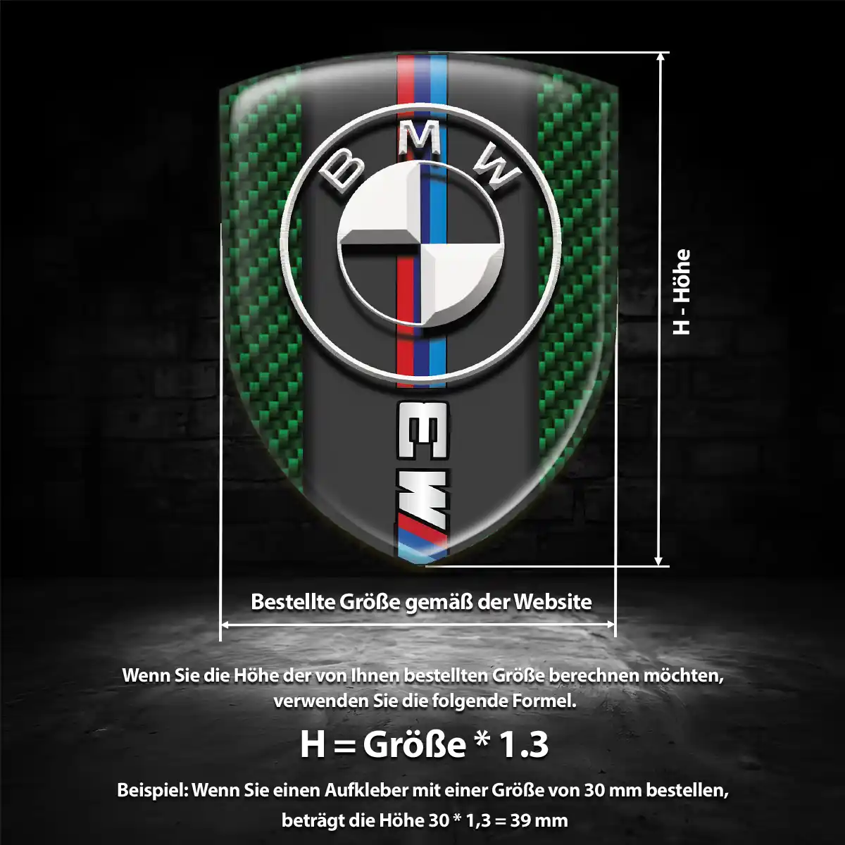 BMW Emblem Aufkleber Auto Luxus-Edition