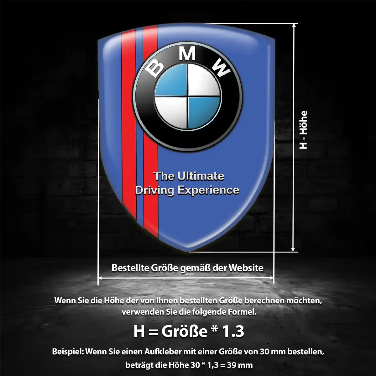 BMW Emblem Aufkleber Auto Premium-Edition