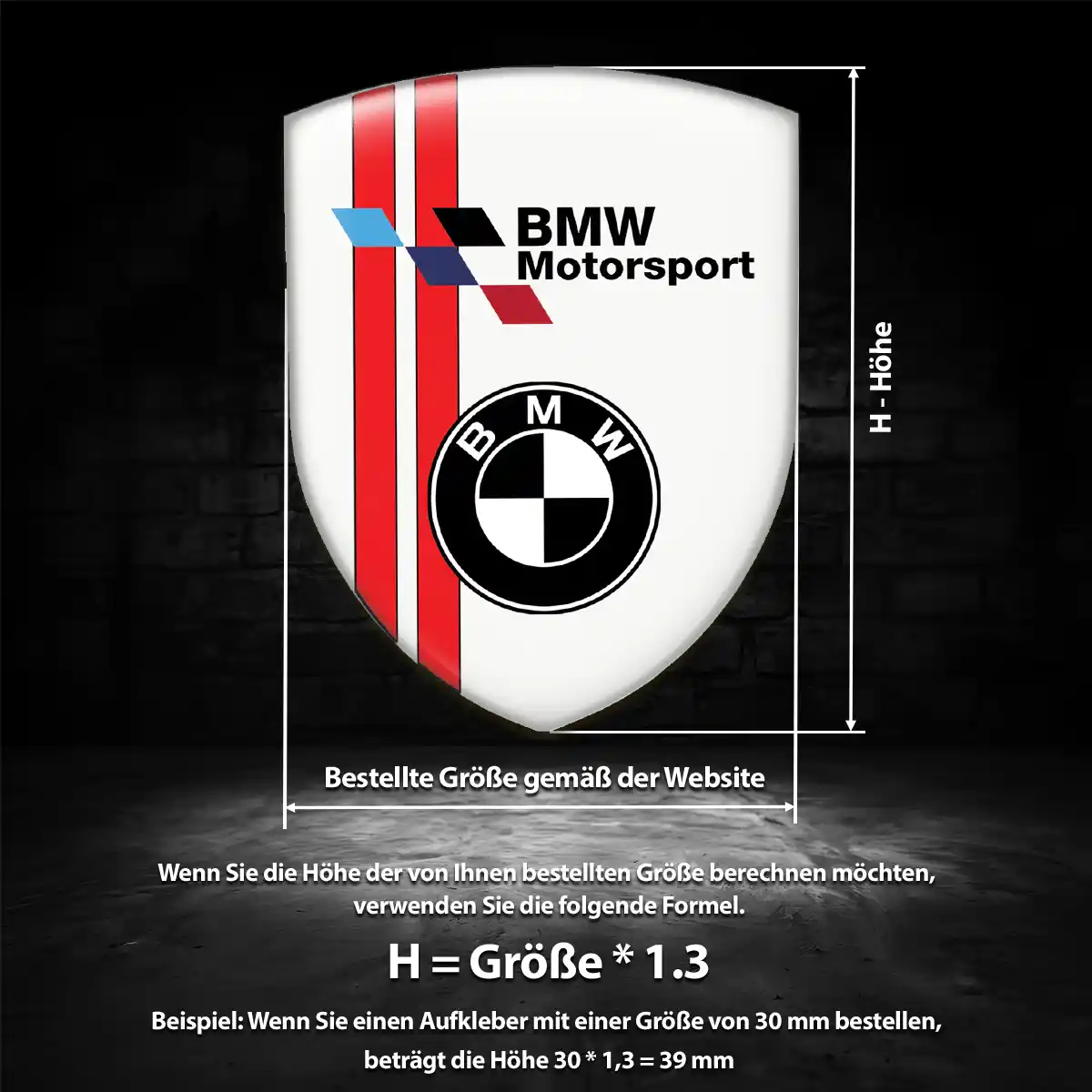 BMW Emblem Aufkleber Auto Premiumqualität