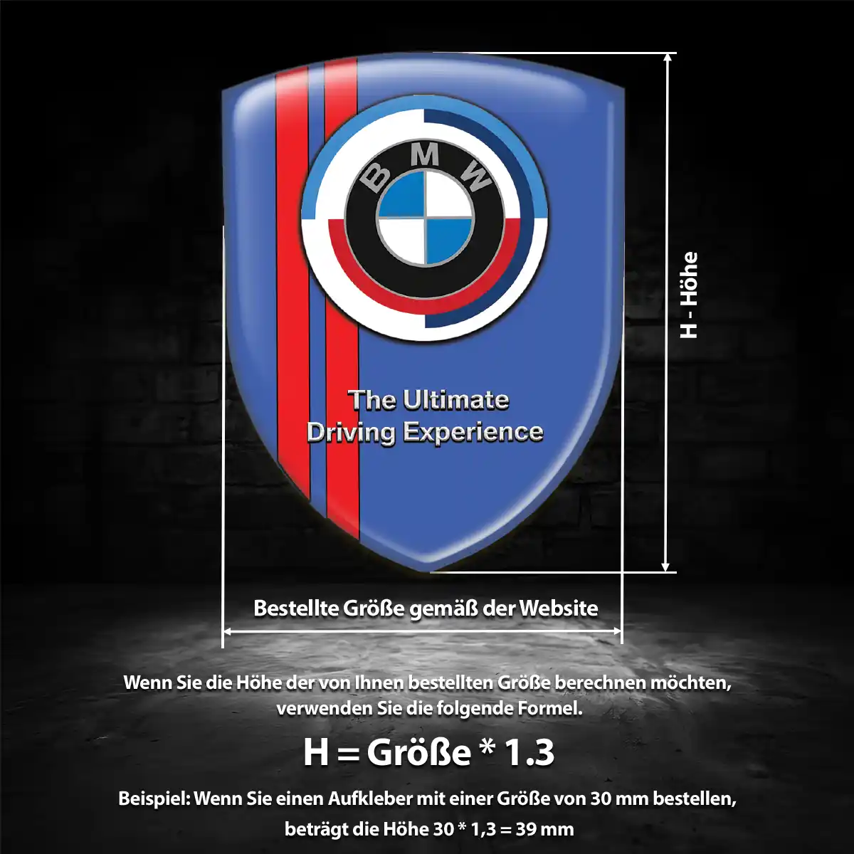 BMW Emblem Aufkleber Limitierte Auflage