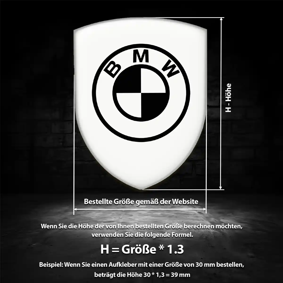 BMW Emblem Aufkleber Luxus-Edition