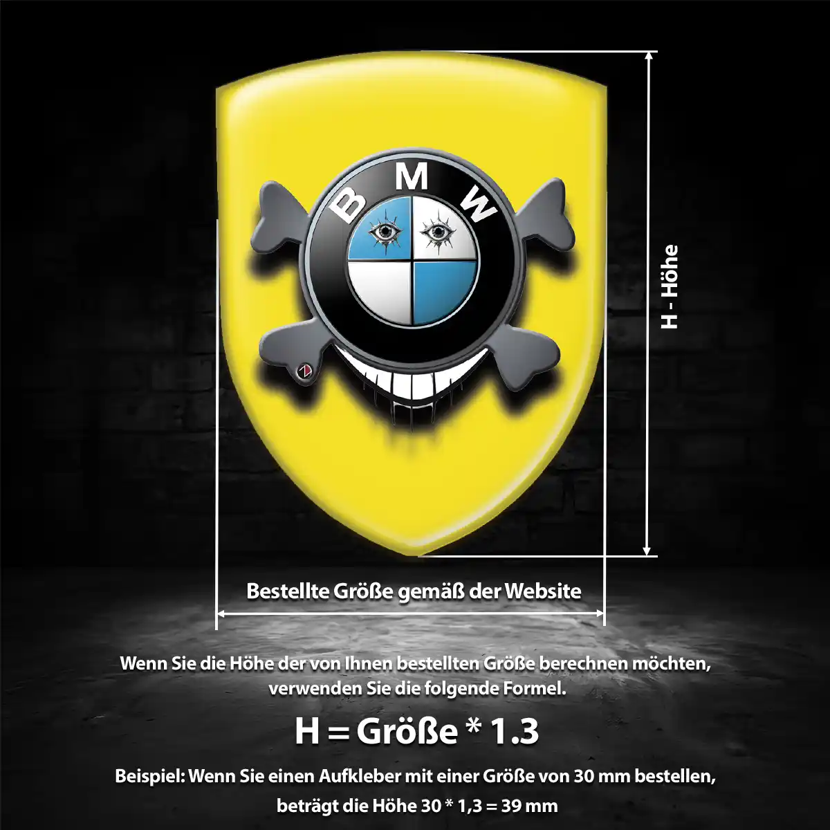 BMW Emblem Aufkleber Premiumqualität