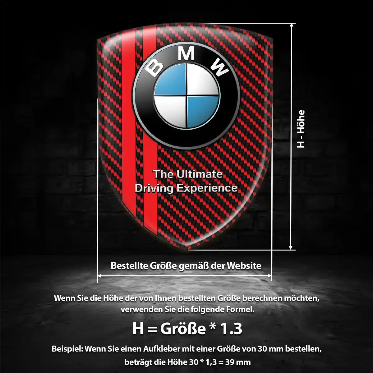 BMW Emblem Aufkleber Wappen Auto Limitierte Auflage