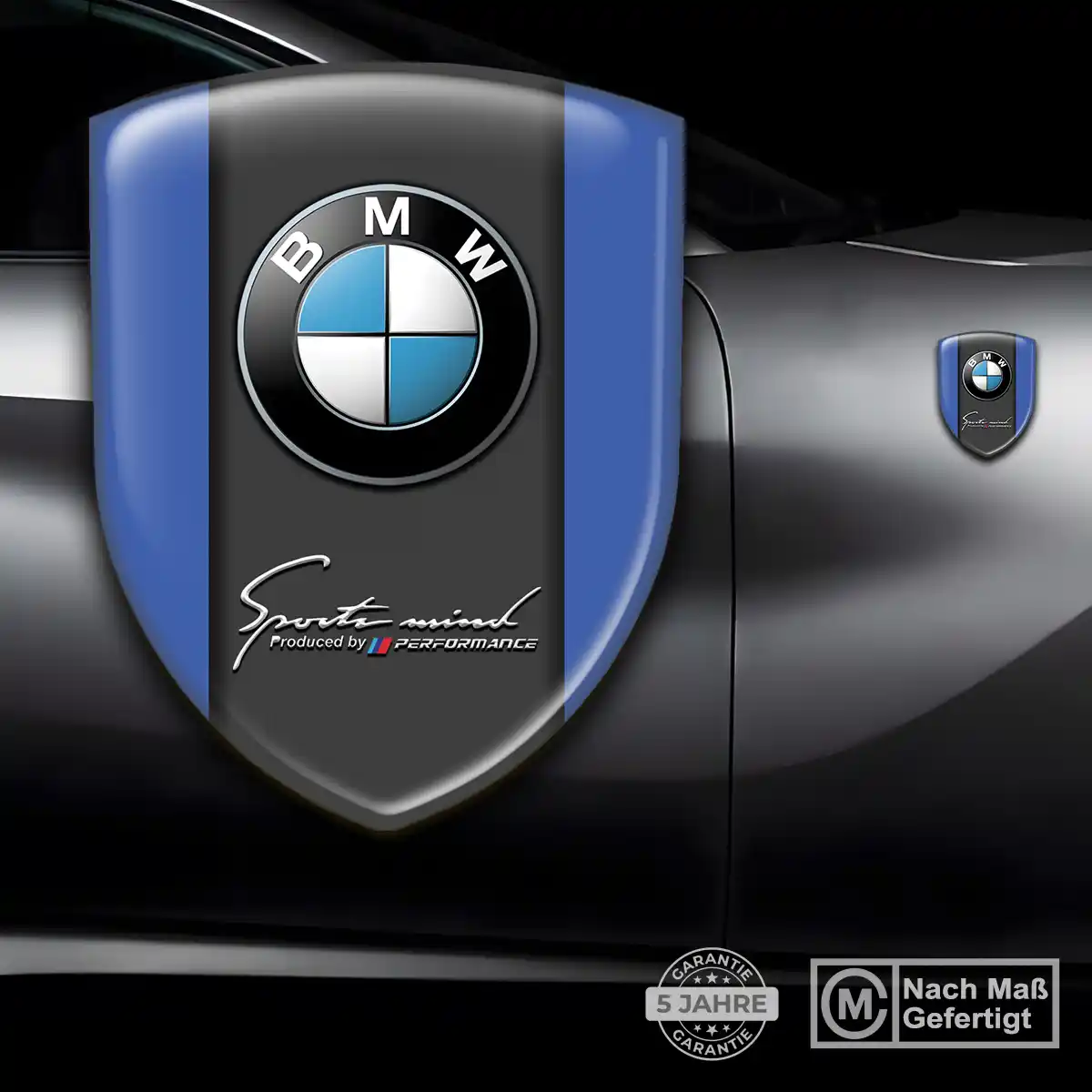 BMW Emblem Aufkleber Wappen Auto Luxus-Edition