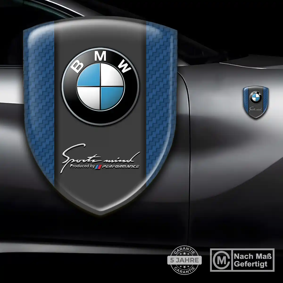 BMW Emblem Aufkleber Wappen Auto Premium-Edition